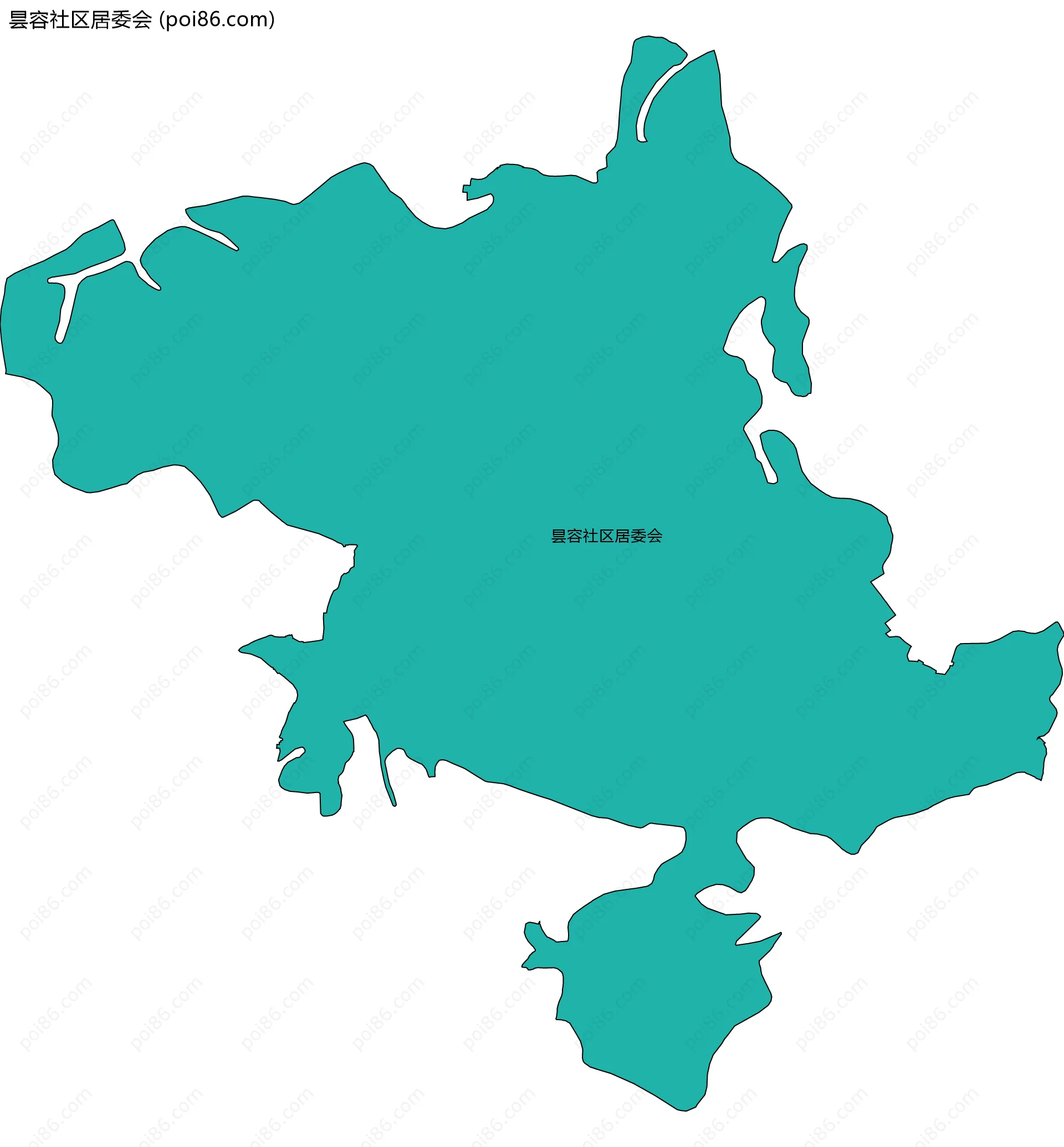 昙容社区居委会边界地图