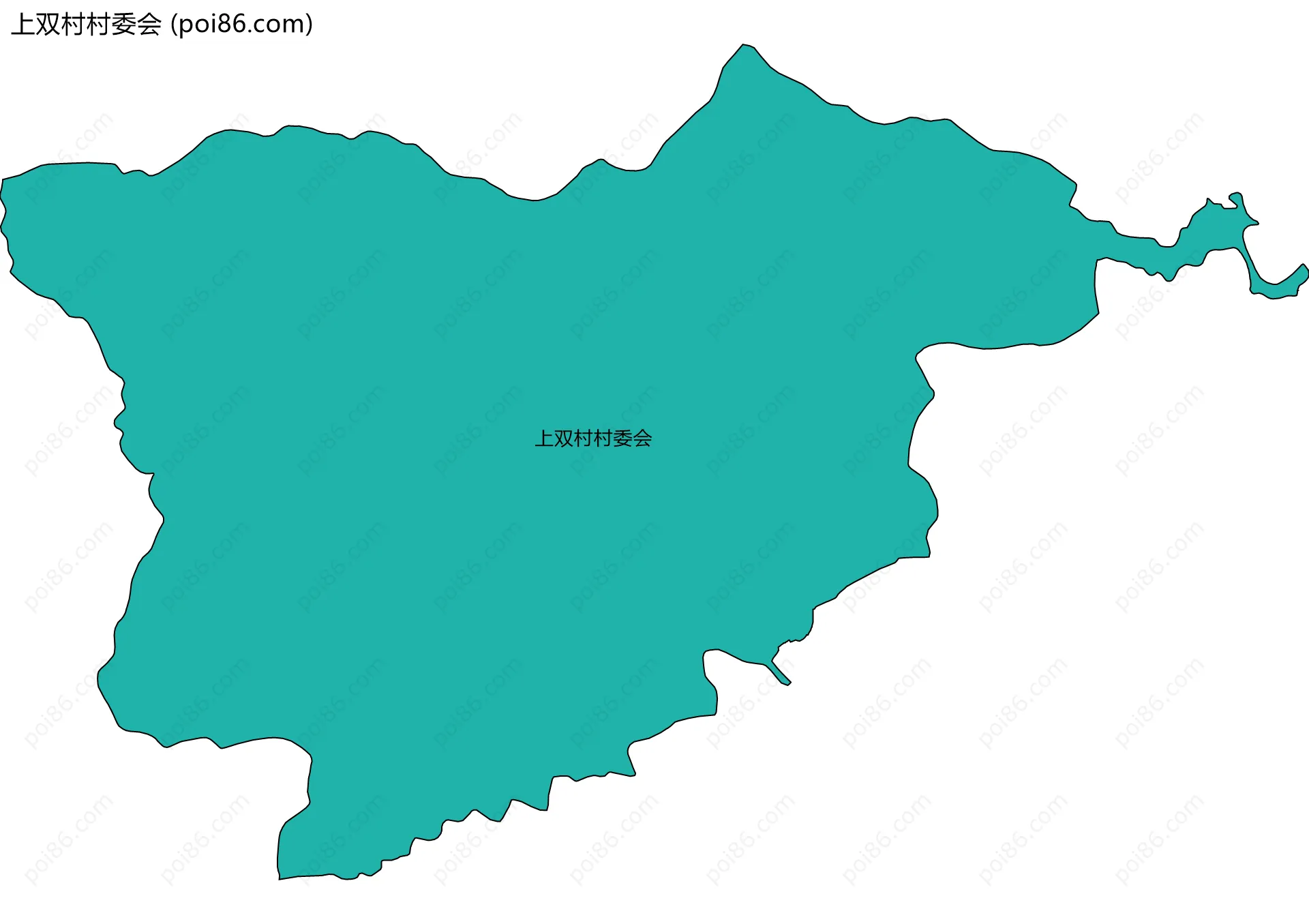 上双村村委会边界地图