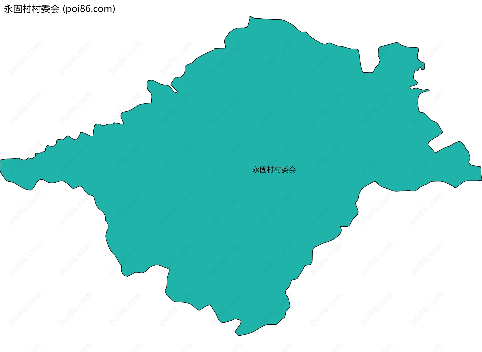 永固村村委会边界地图