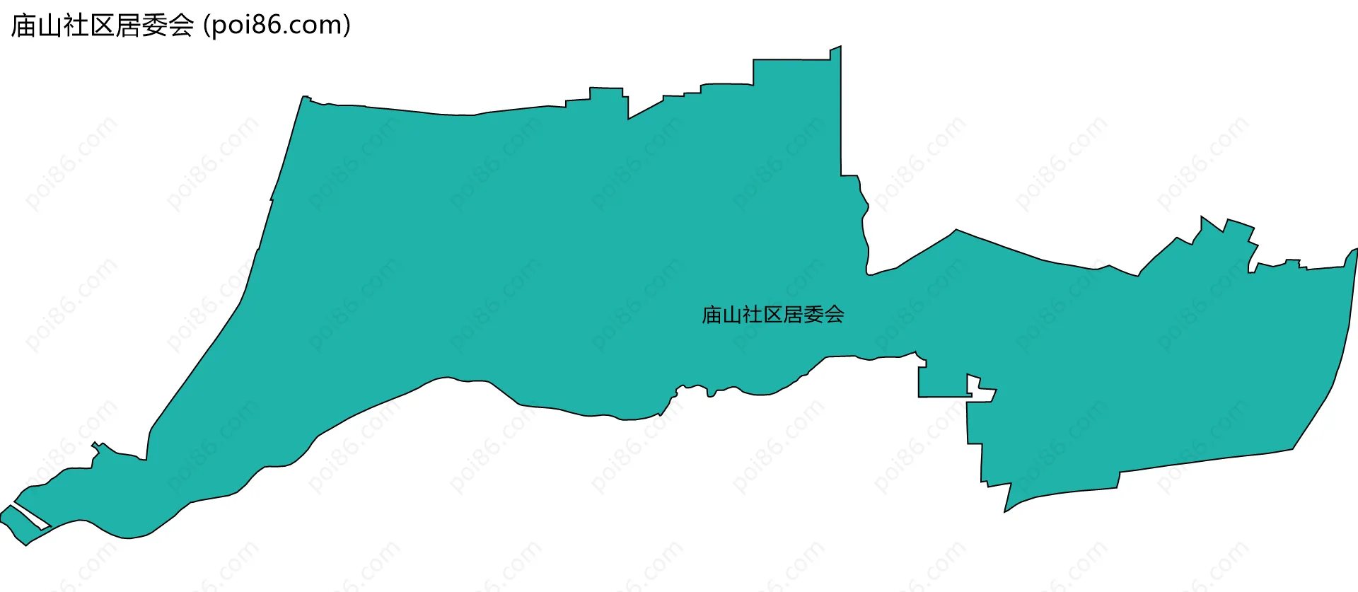 庙山社区居委会边界地图