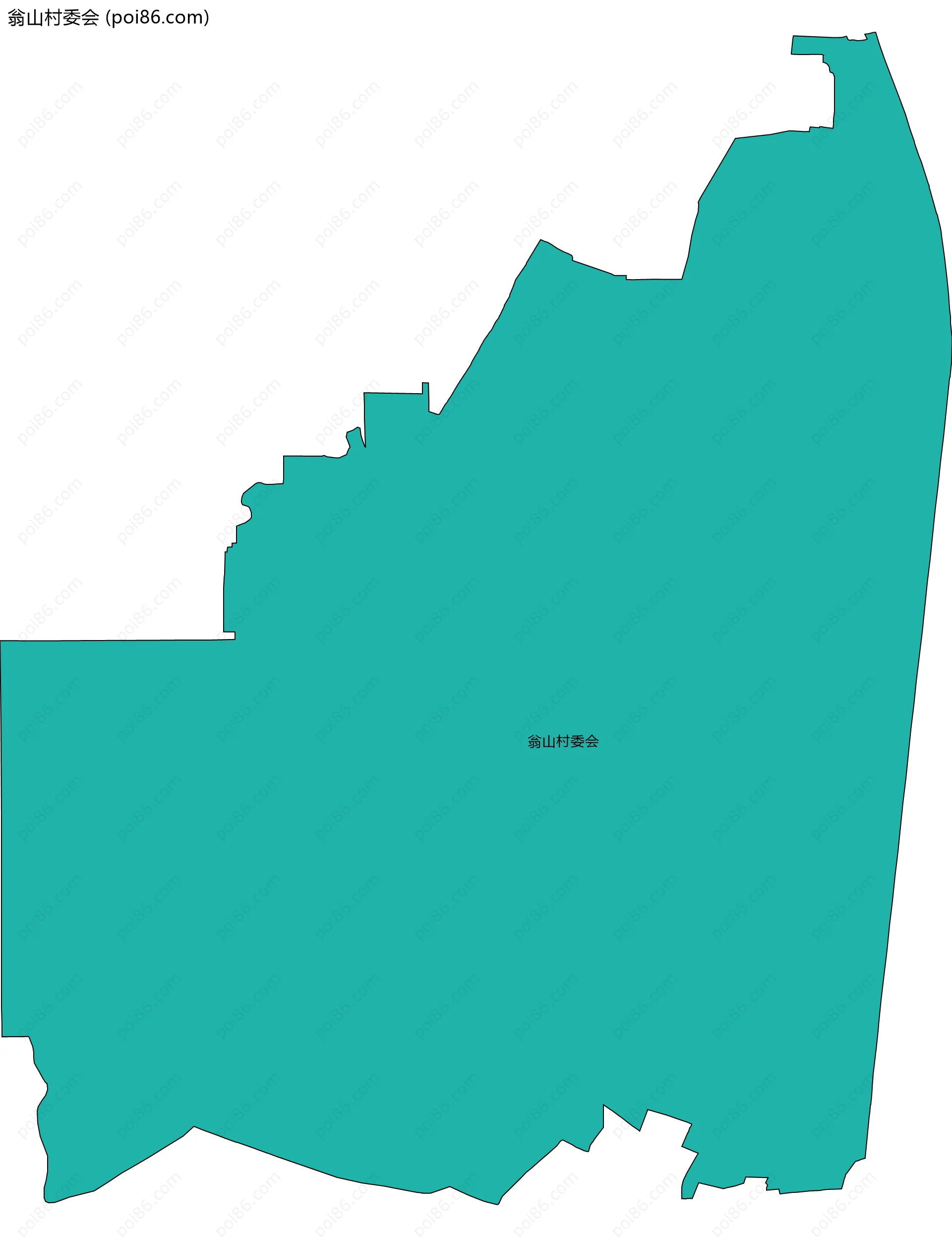 翁山村委会边界地图