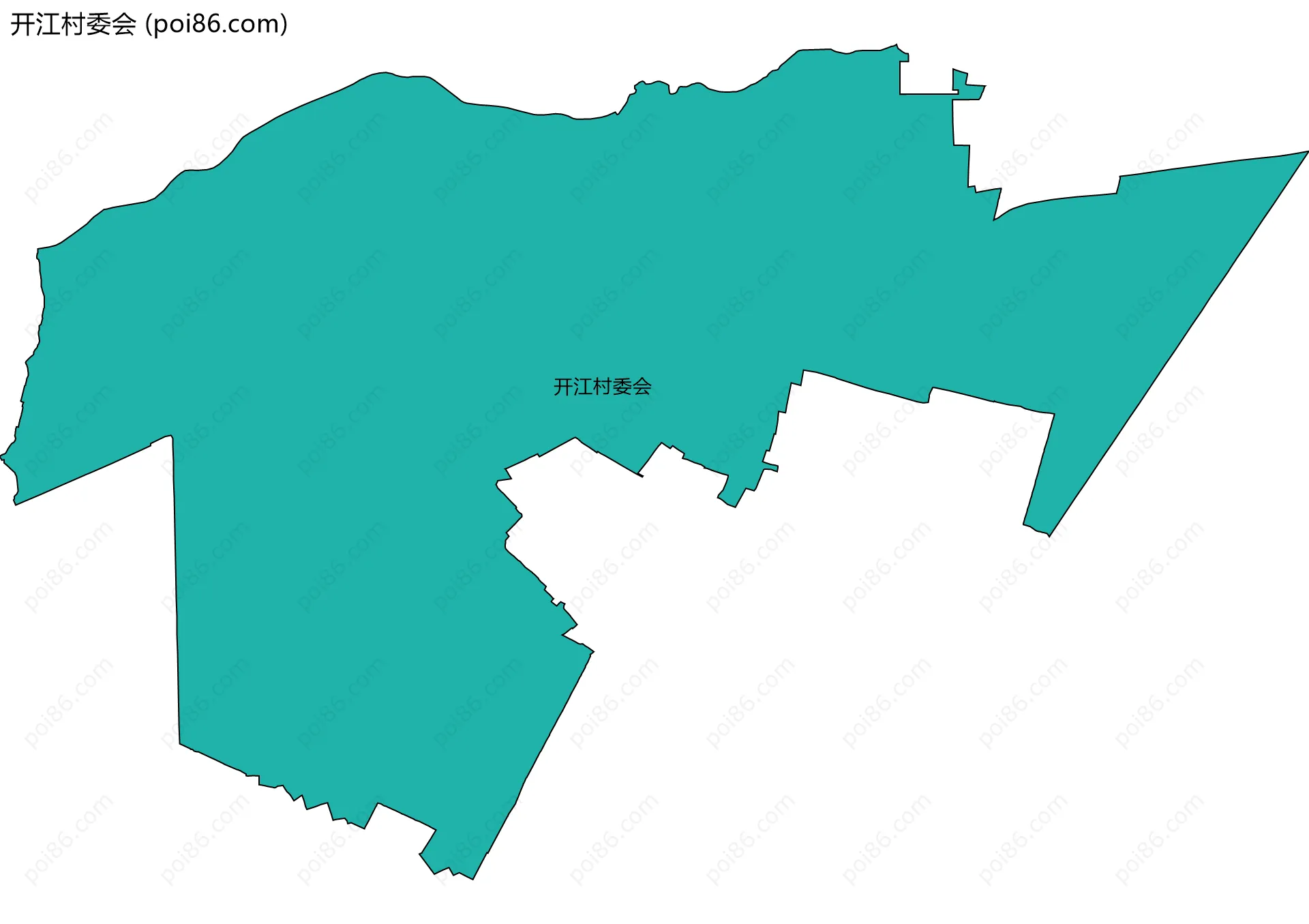 开江村委会边界地图