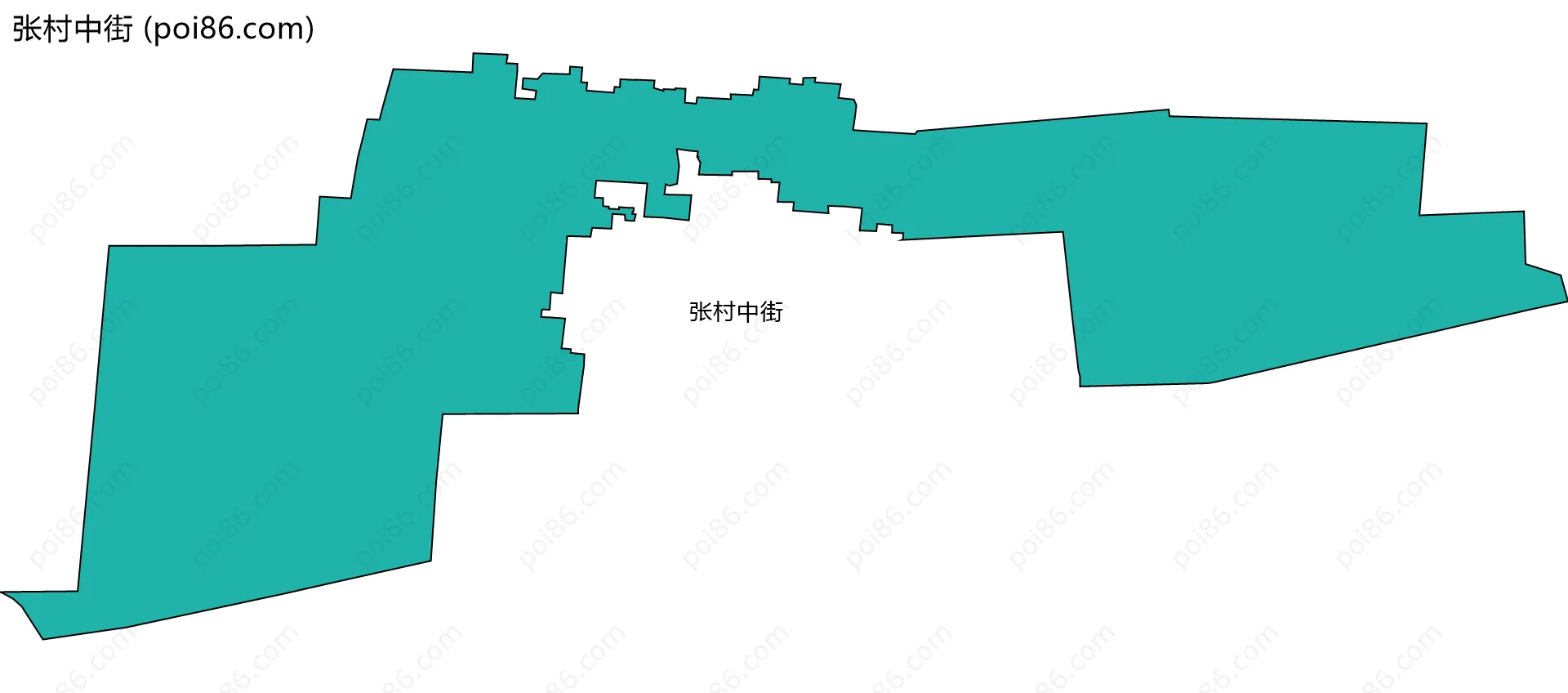 张村中街边界地图