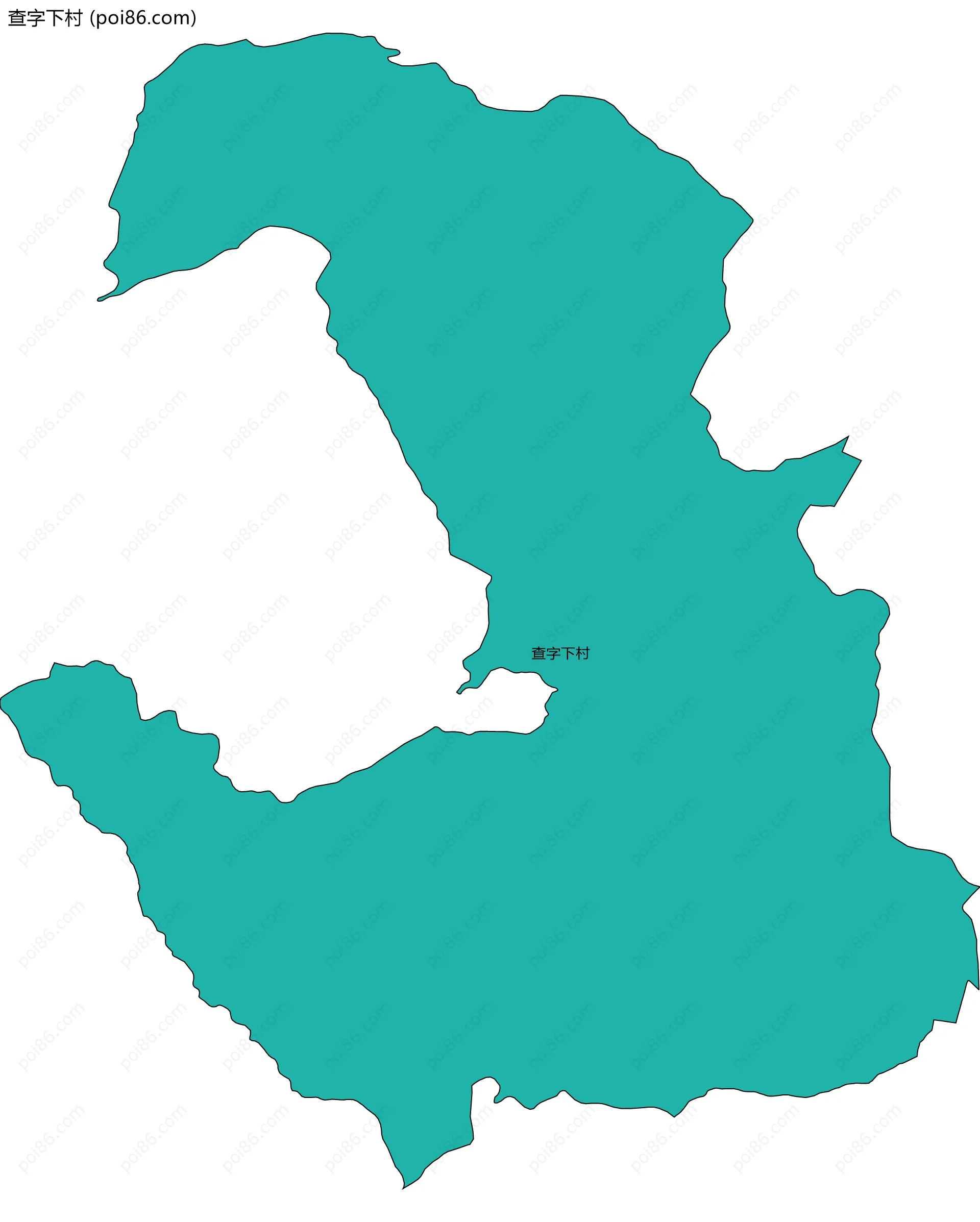 查字下村边界地图