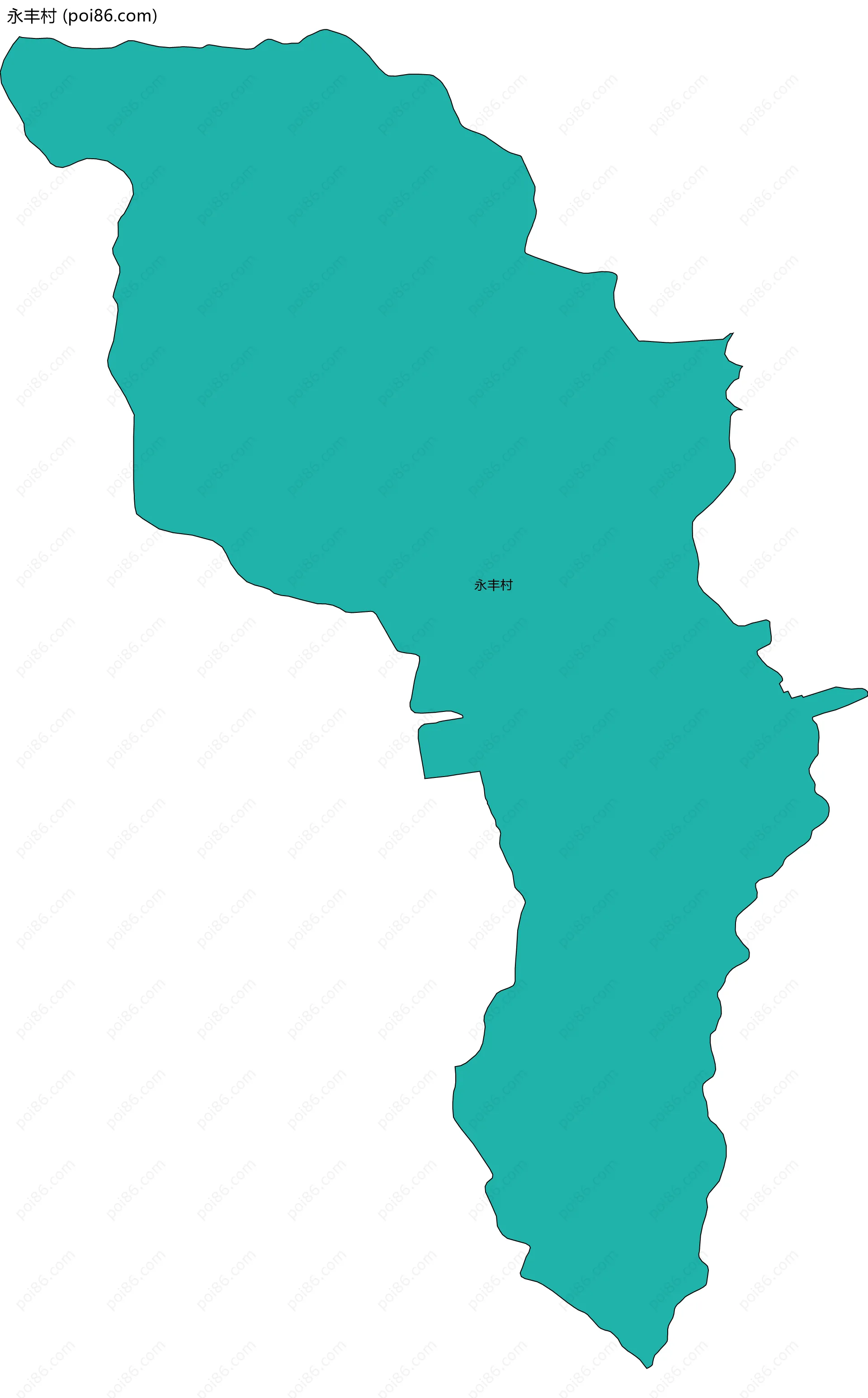 永丰村边界地图