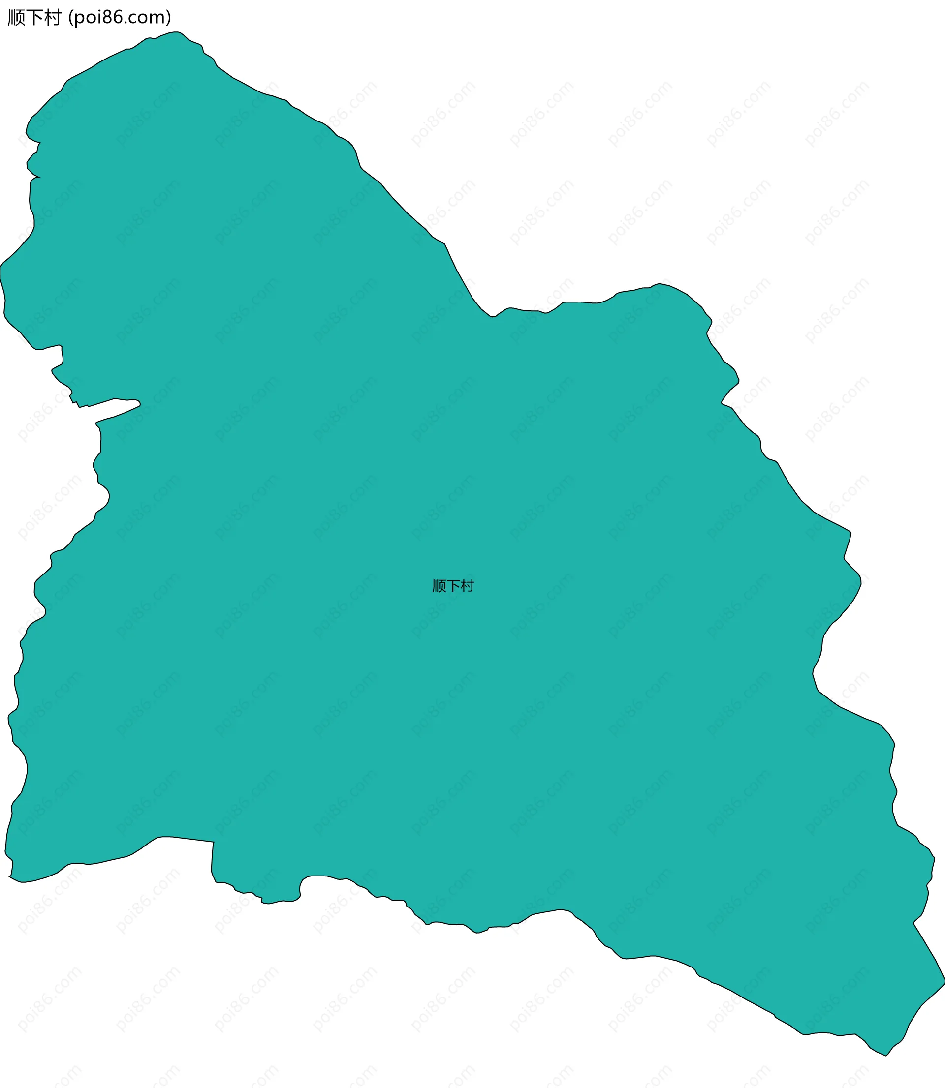 顺下村边界地图