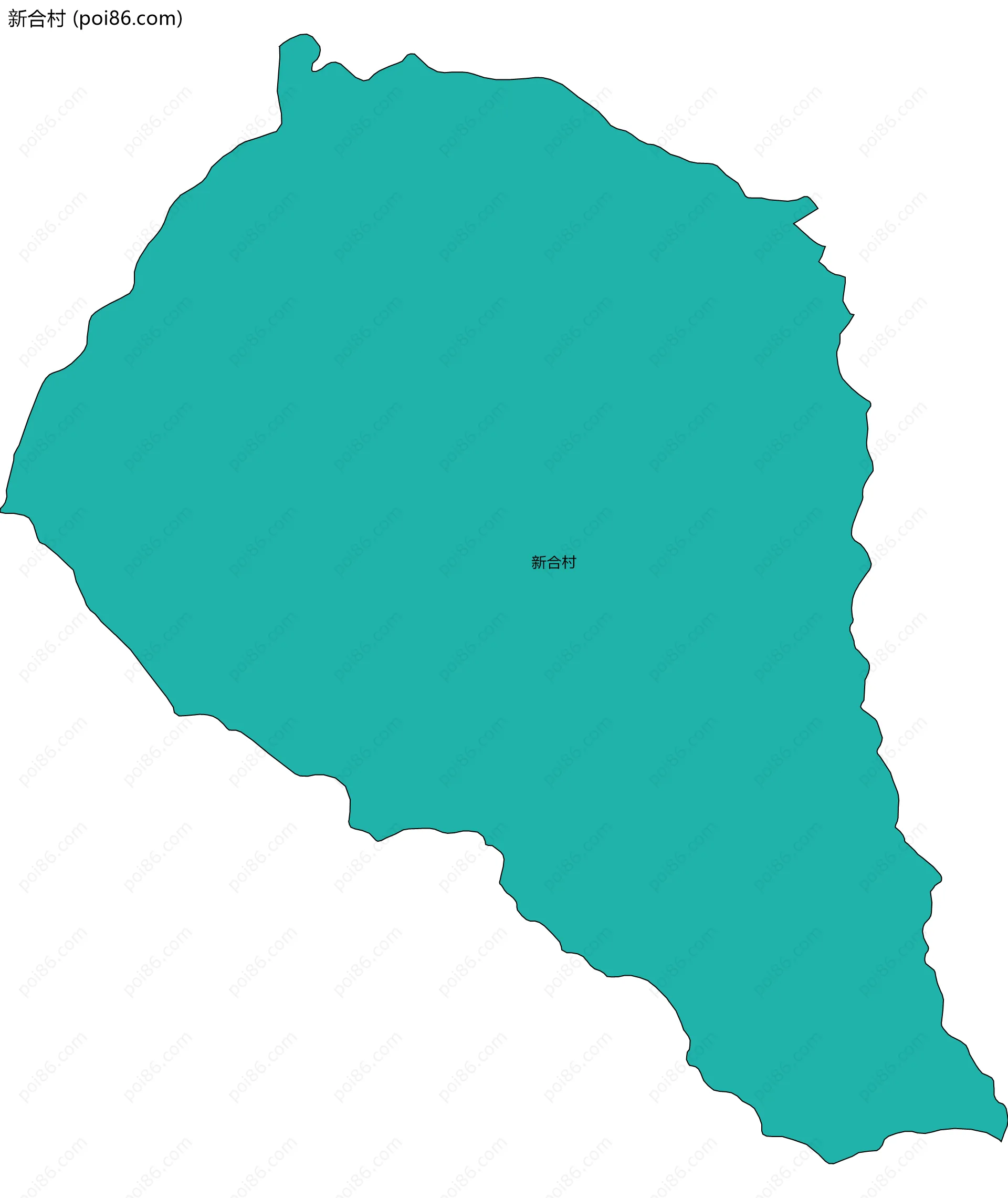 新合村边界地图