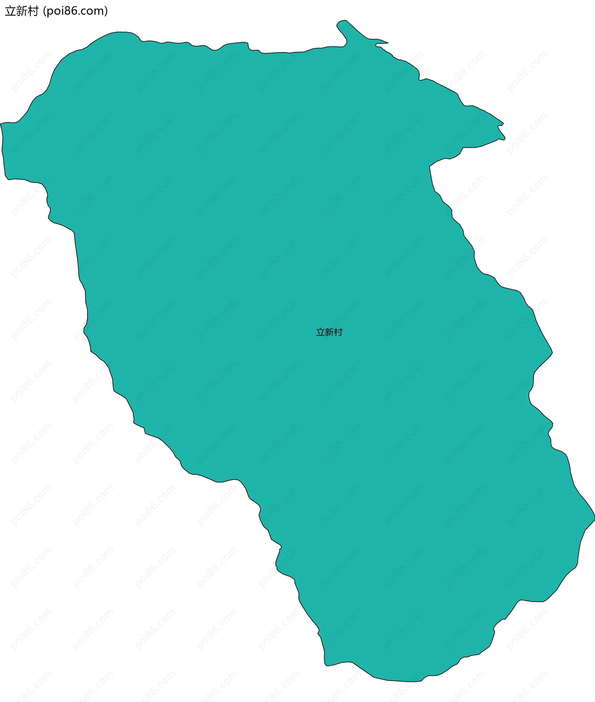 立新村边界地图