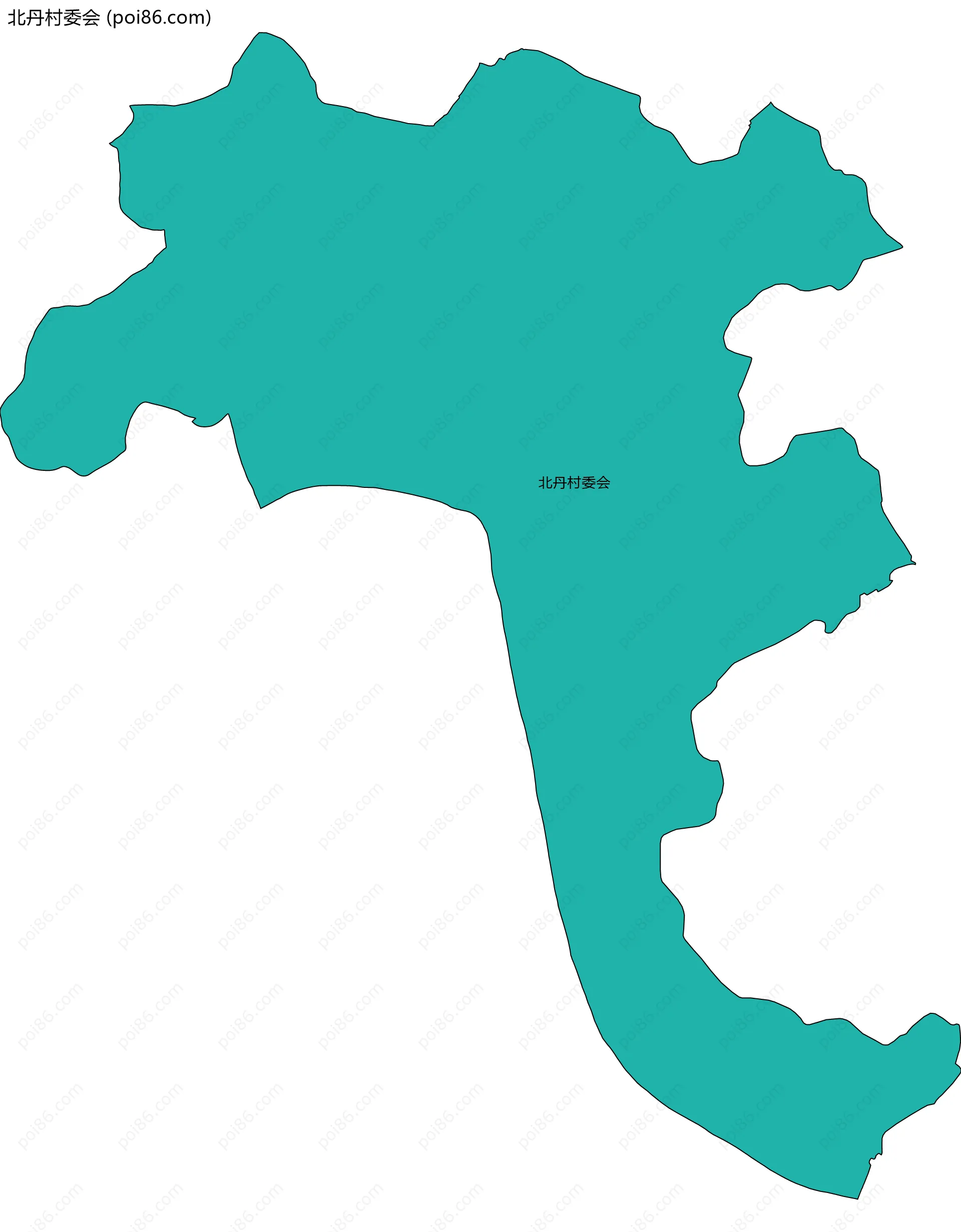 北丹村委会边界地图