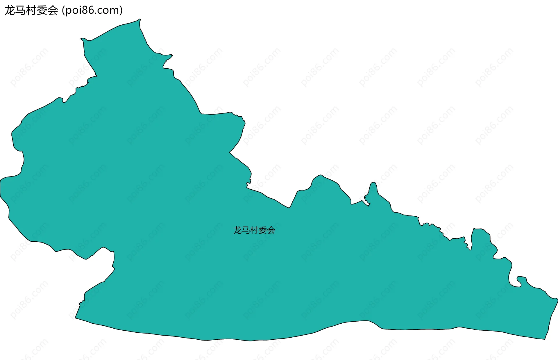 龙马村委会边界地图