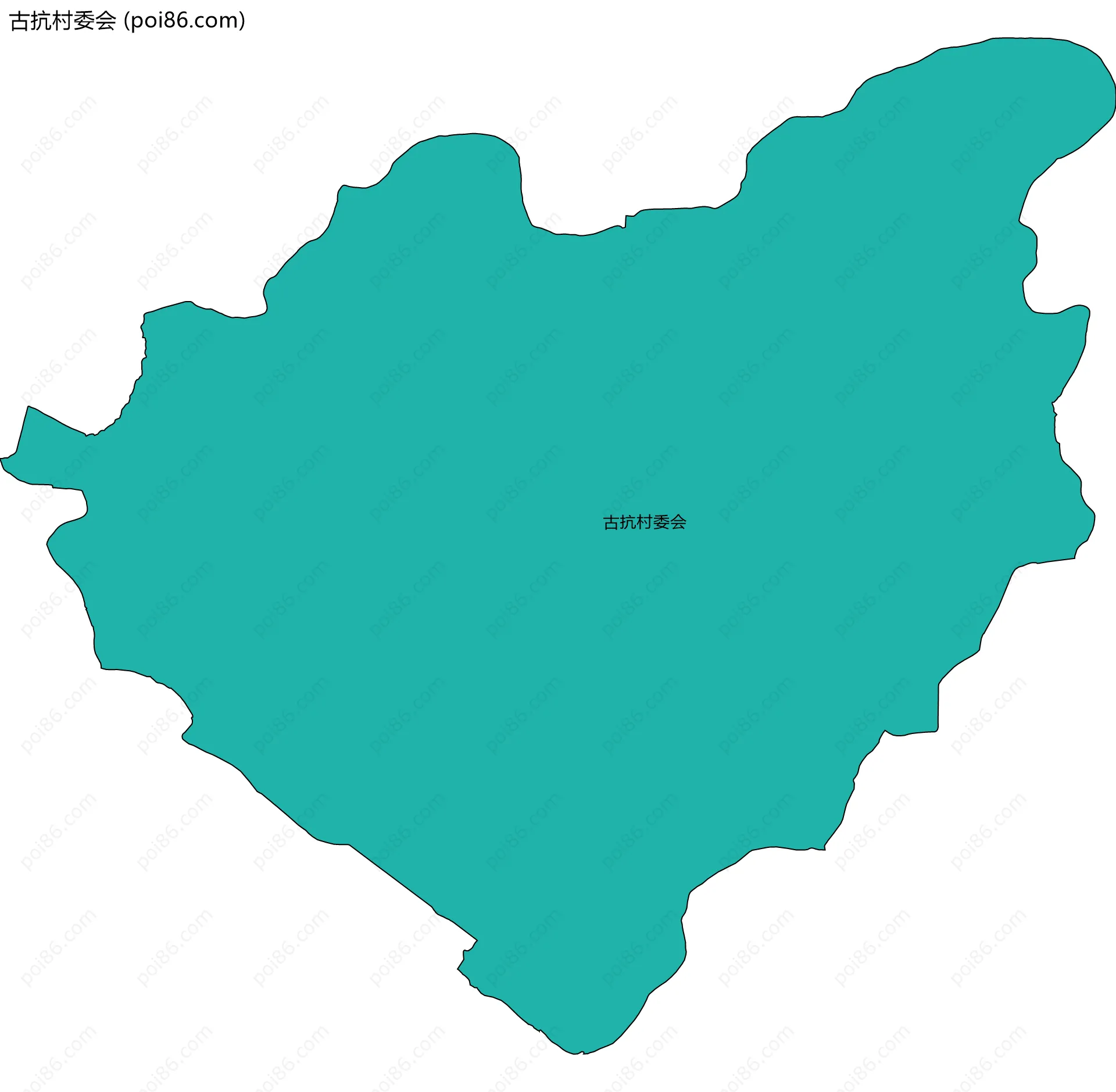 古抗村委会边界地图