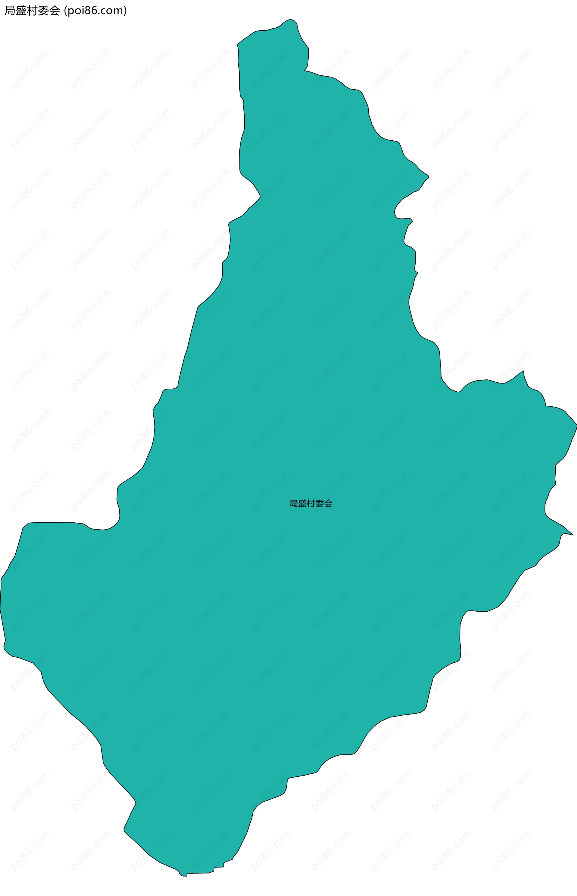 局盛村委会边界地图