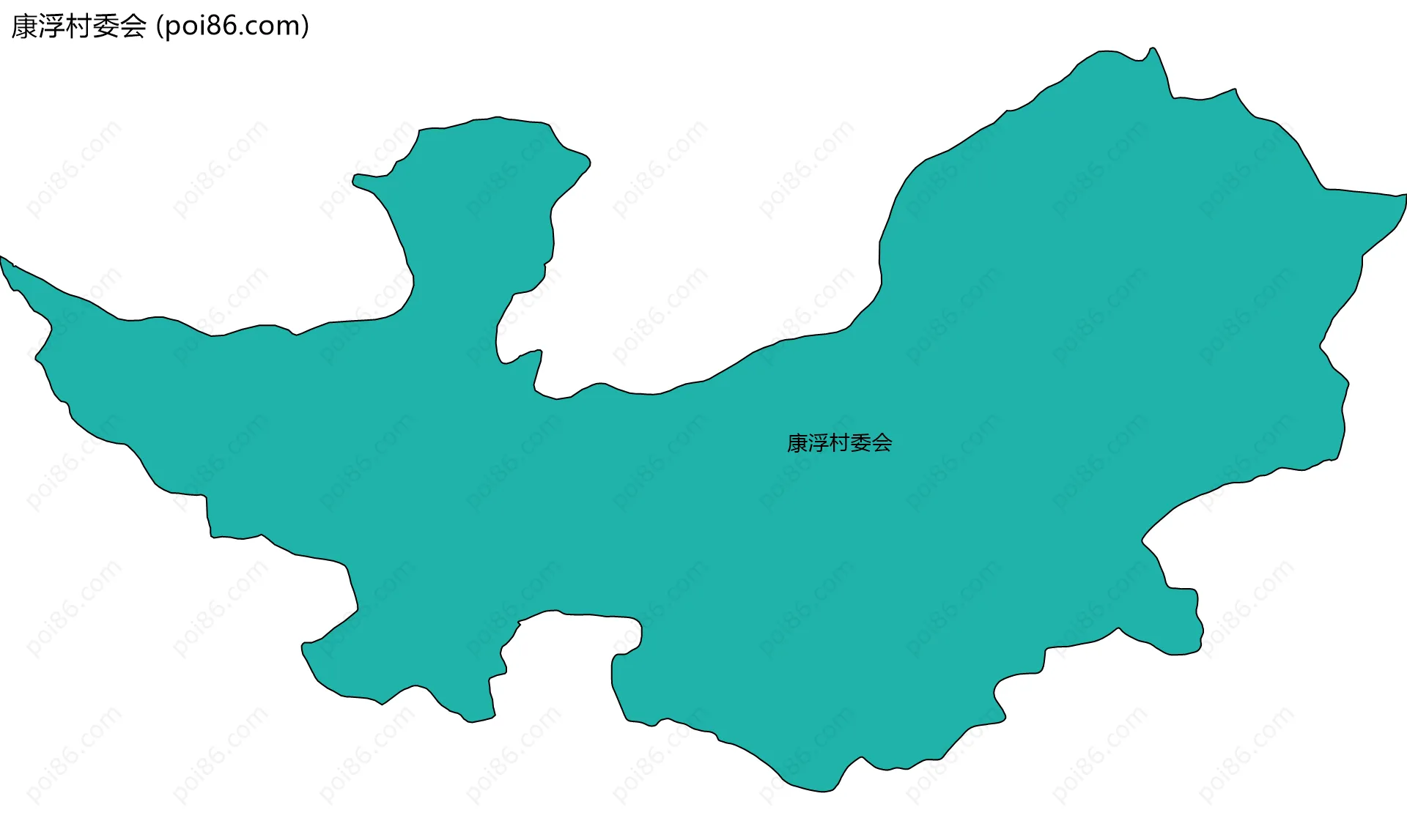 康浮村委会边界地图