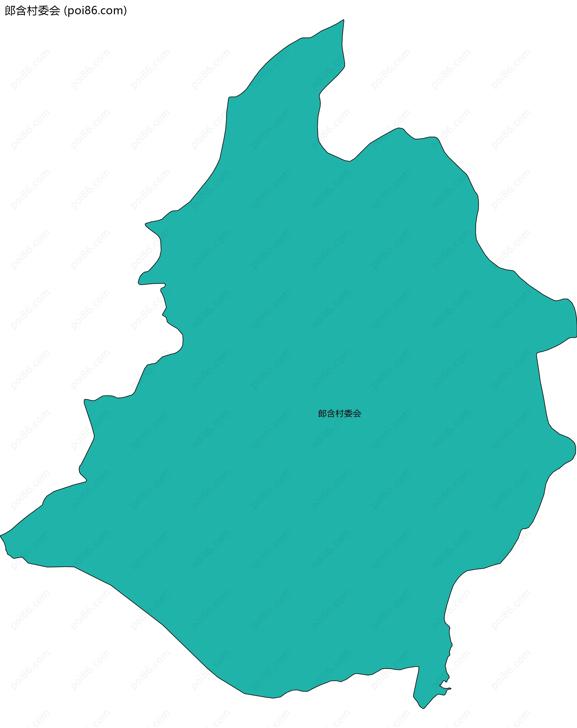 郎含村委会边界地图