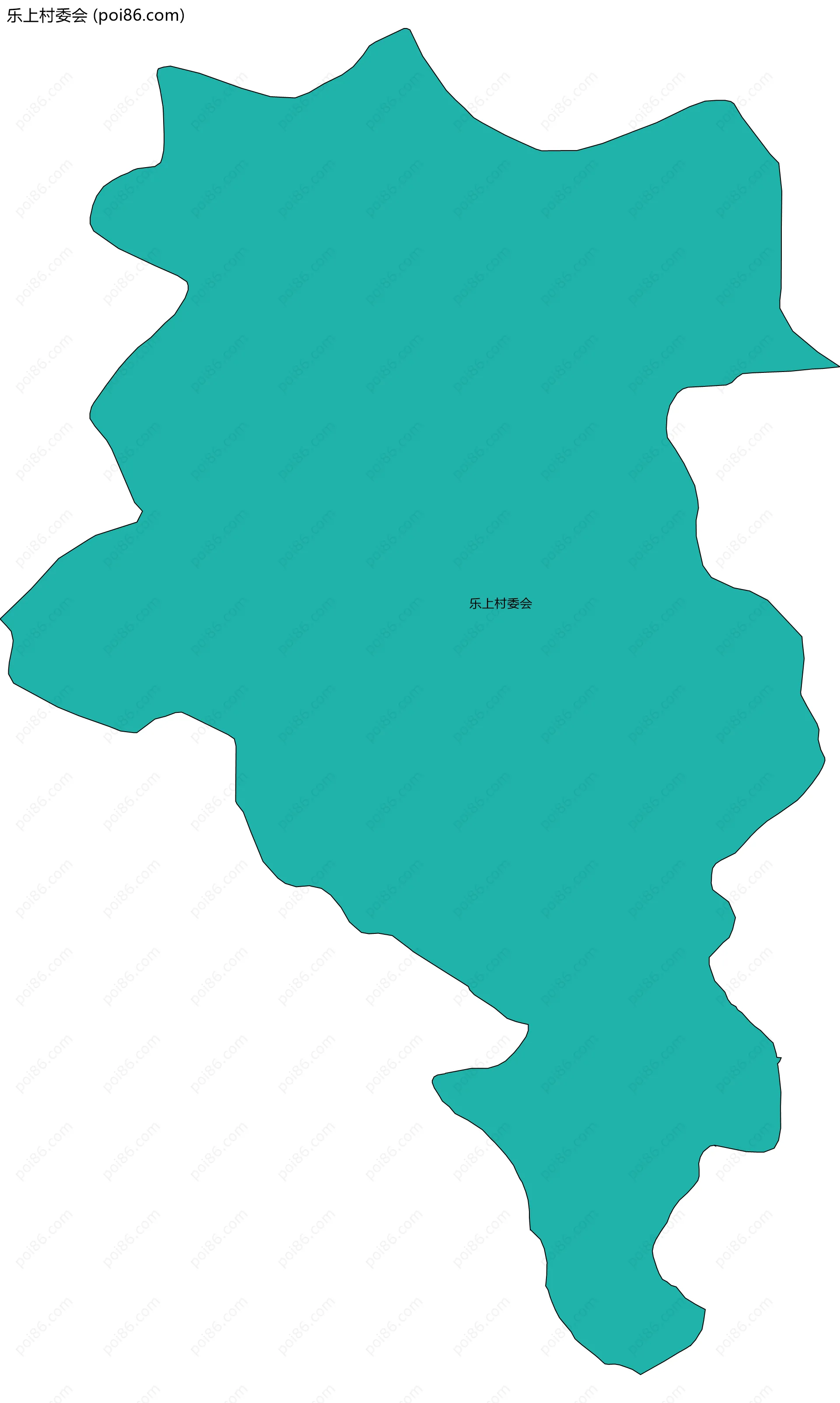 乐上村委会边界地图
