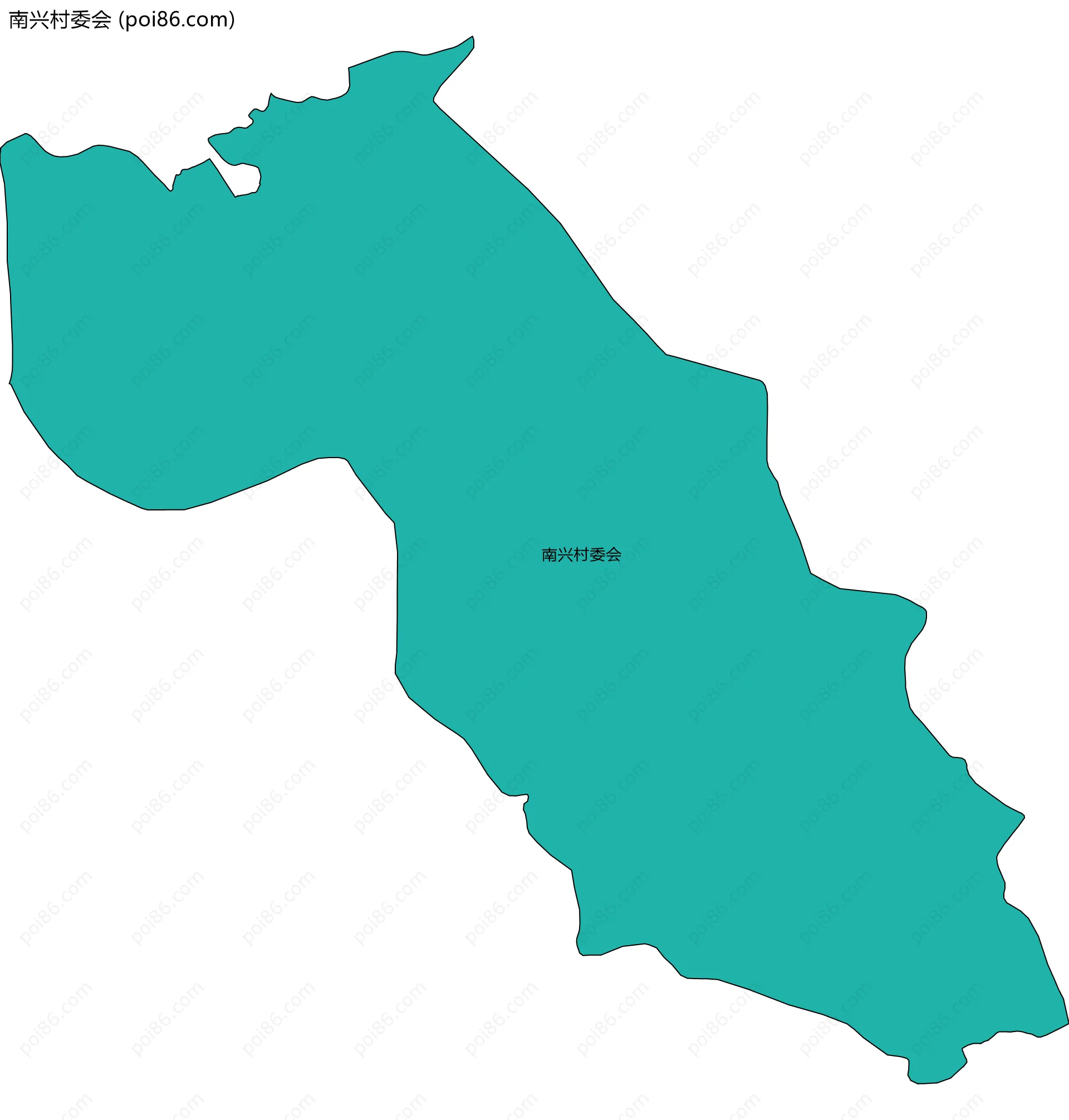 南兴村委会边界地图