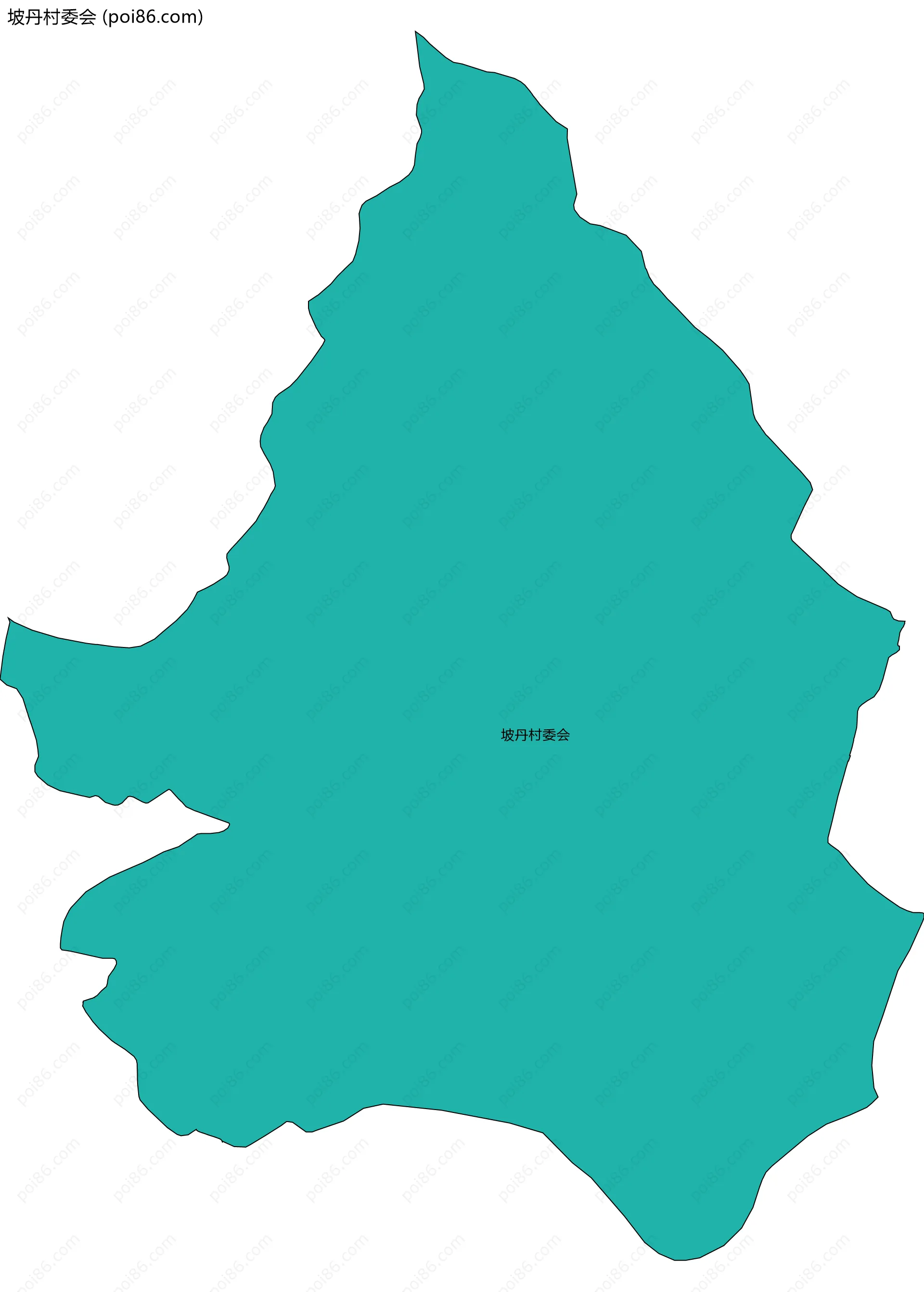 坡丹村委会边界地图