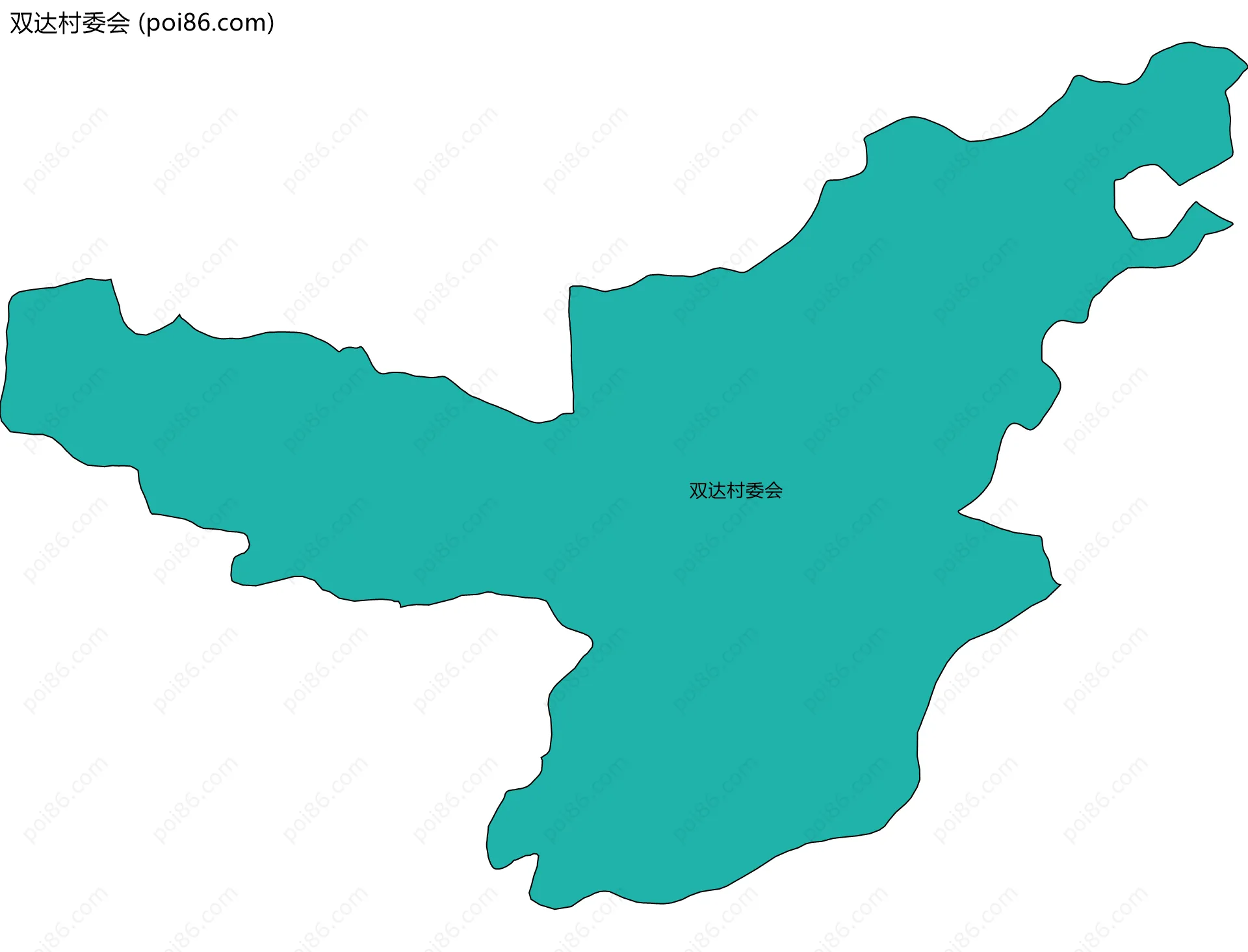 双达村委会边界地图