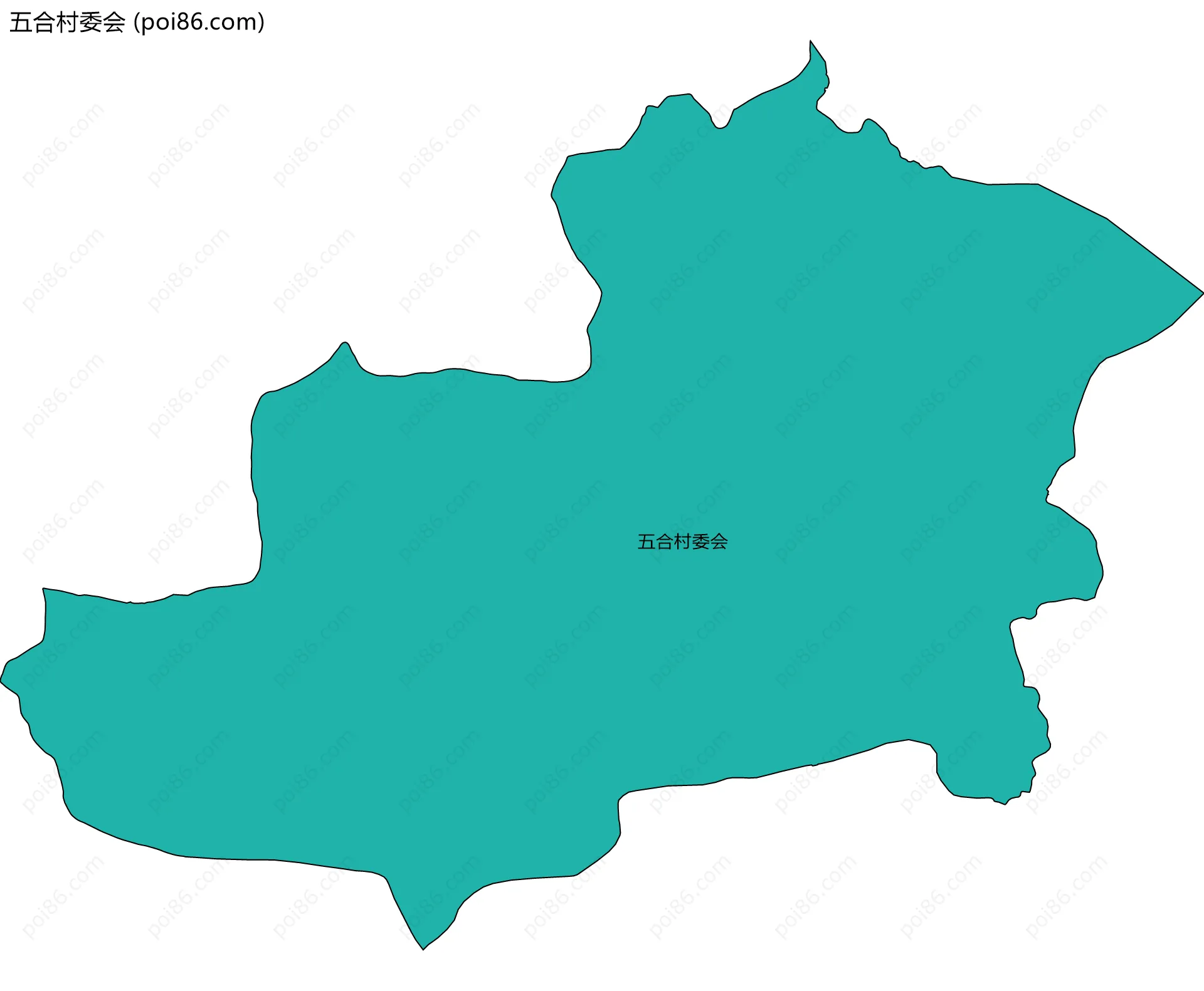 五合村委会边界地图