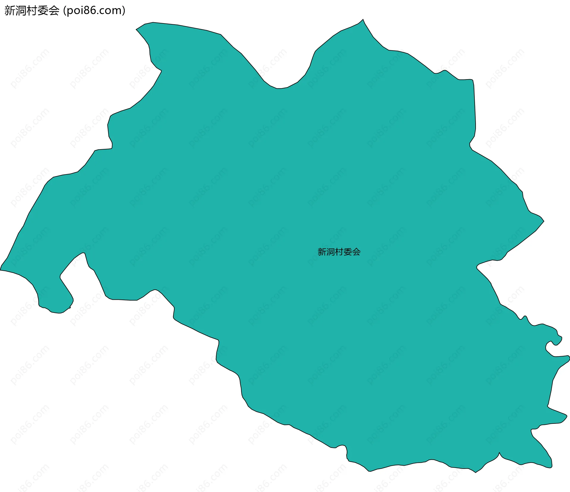 新洞村委会边界地图