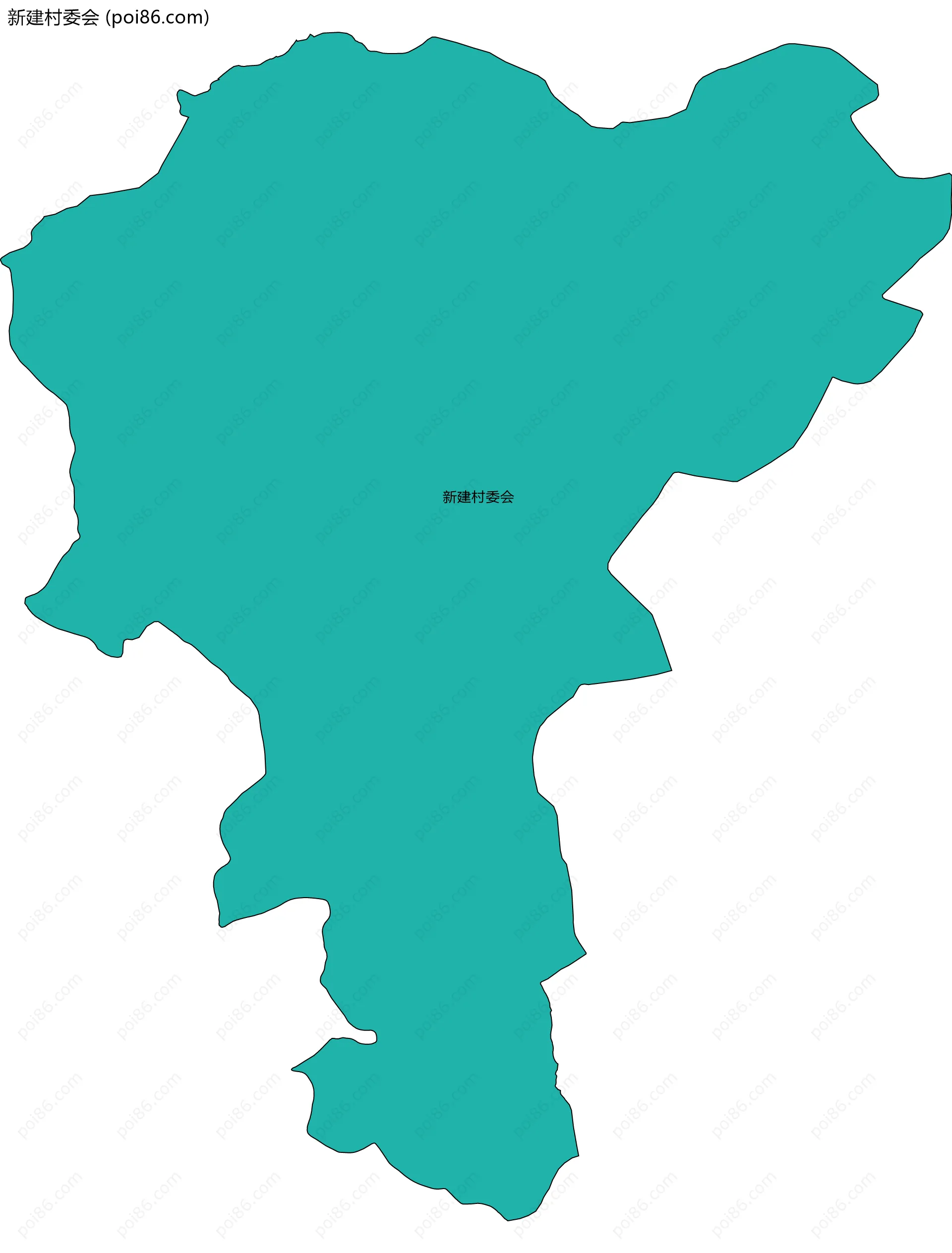 新建村委会边界地图