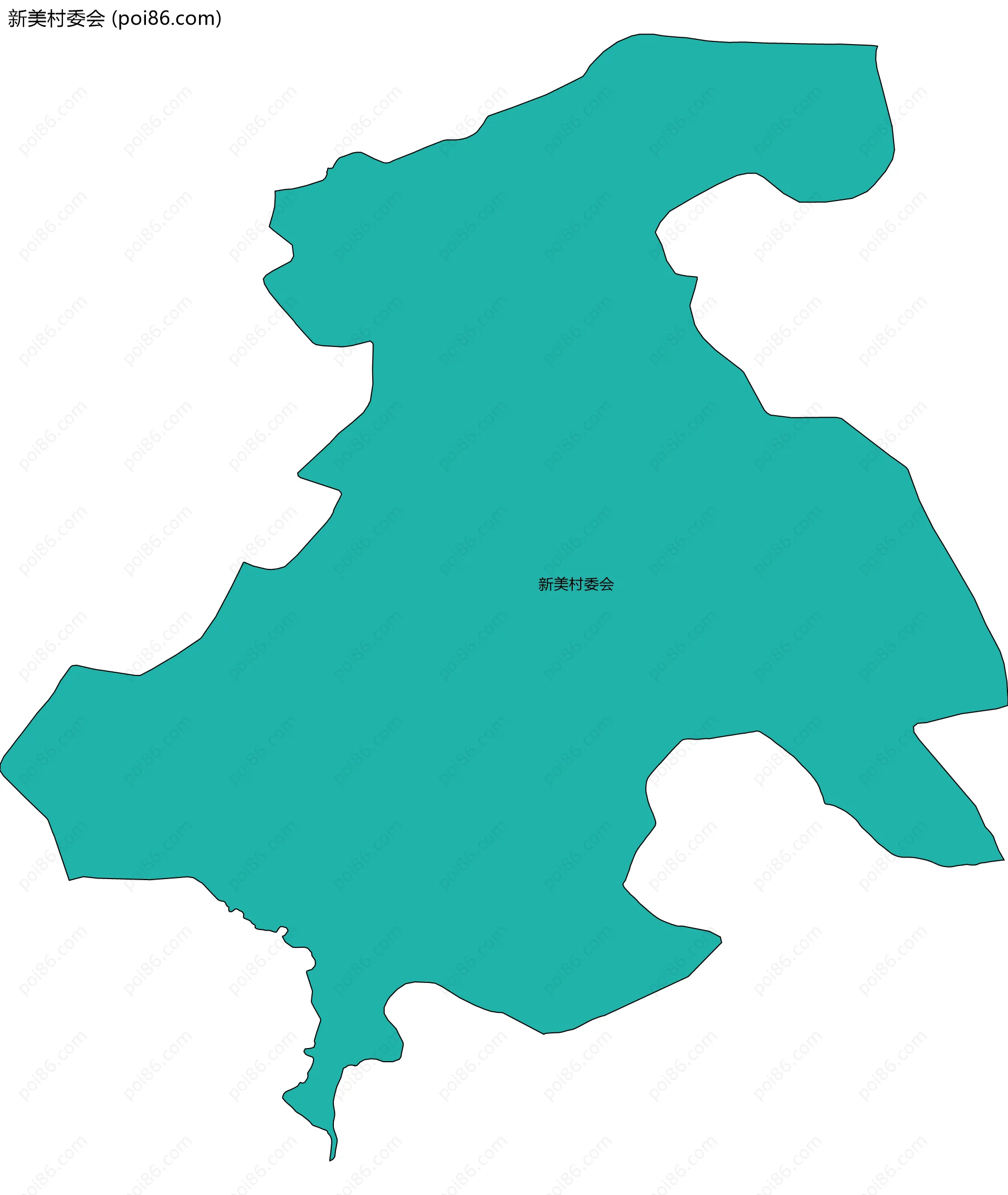 新美村委会边界地图