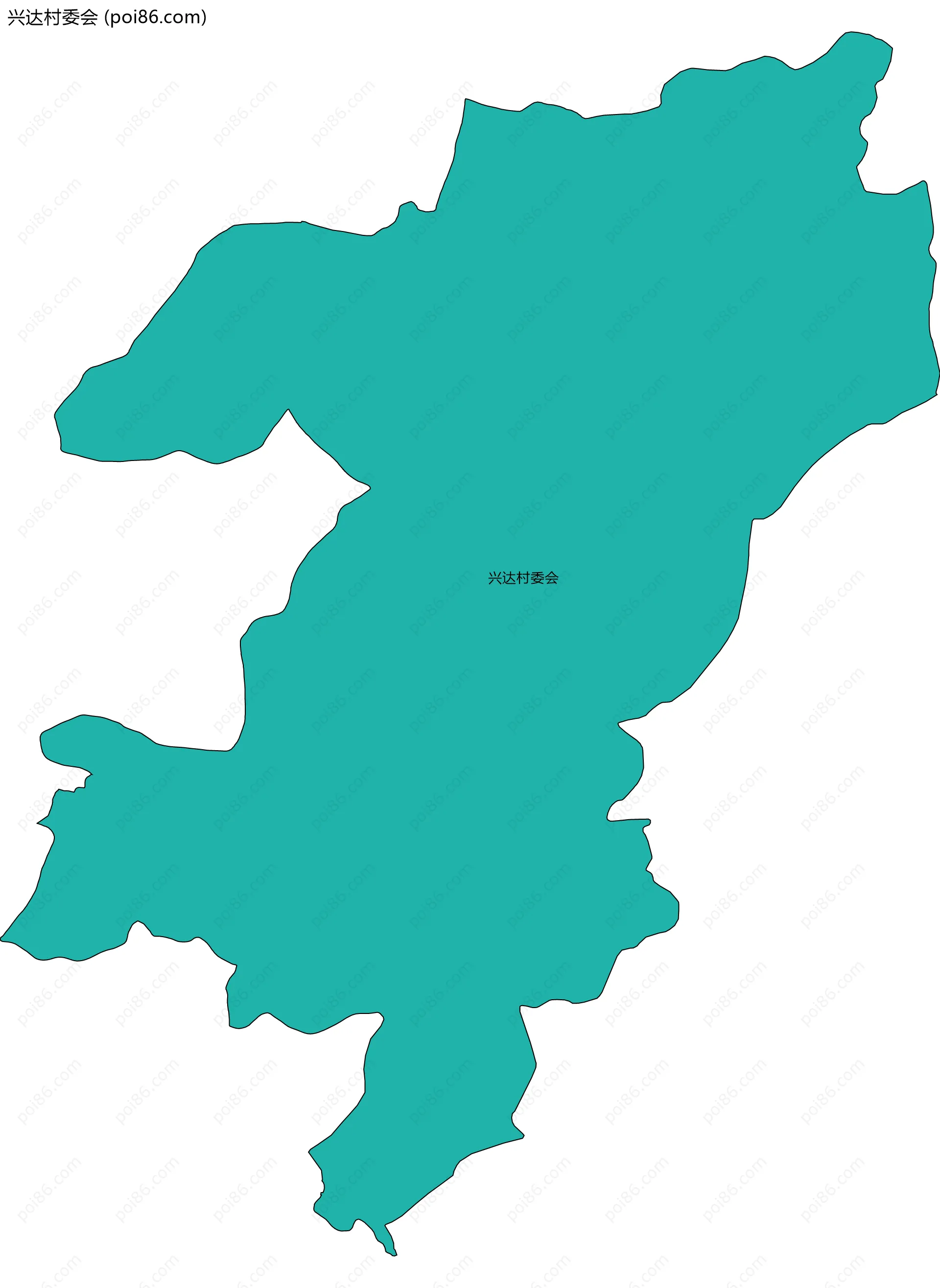 兴达村委会边界地图