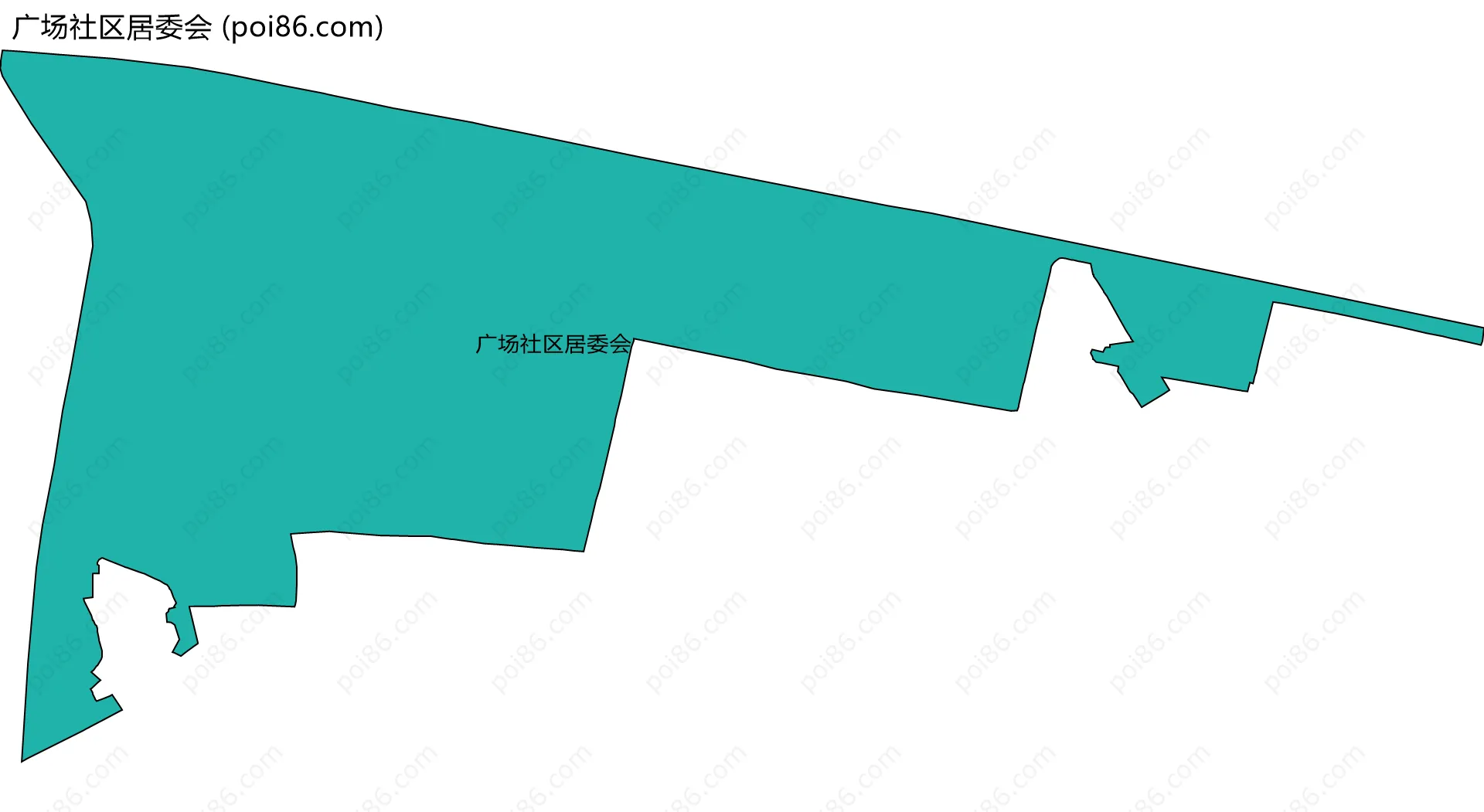 广场社区居委会边界地图
