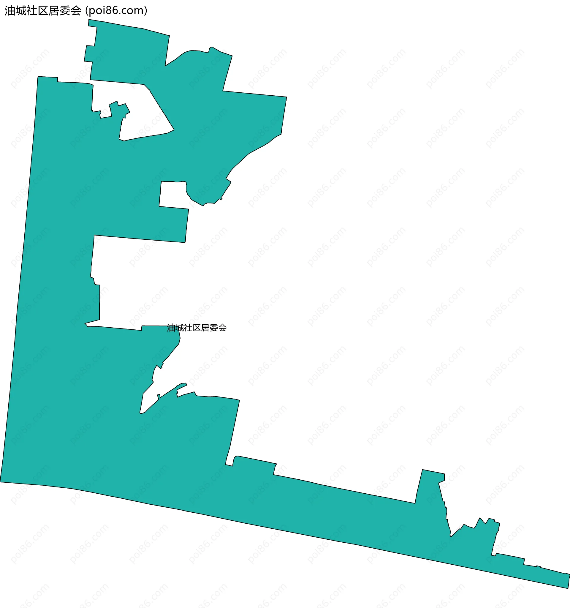 油城社区居委会边界地图