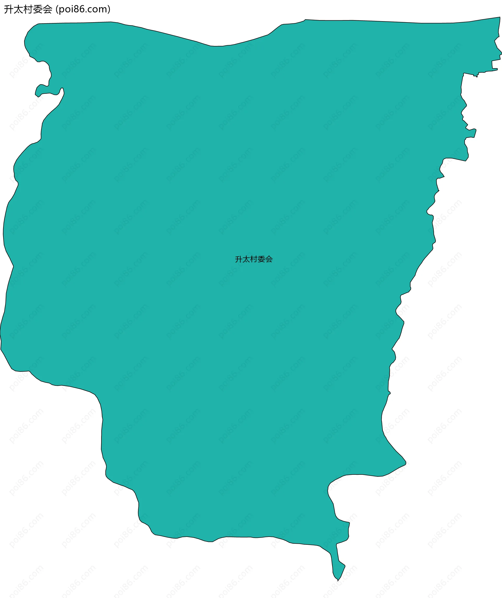 升太村委会边界地图