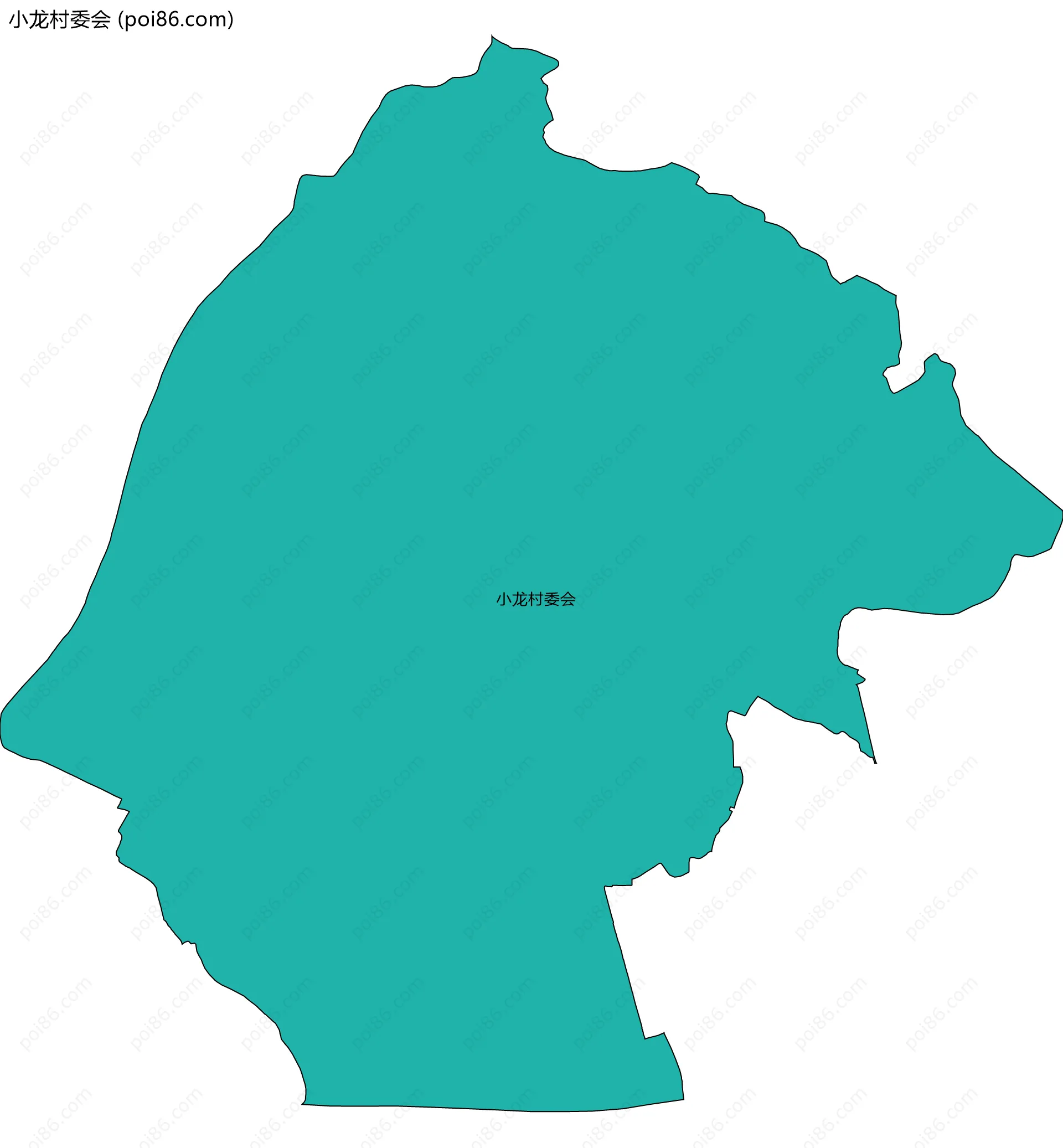 小龙村委会边界地图