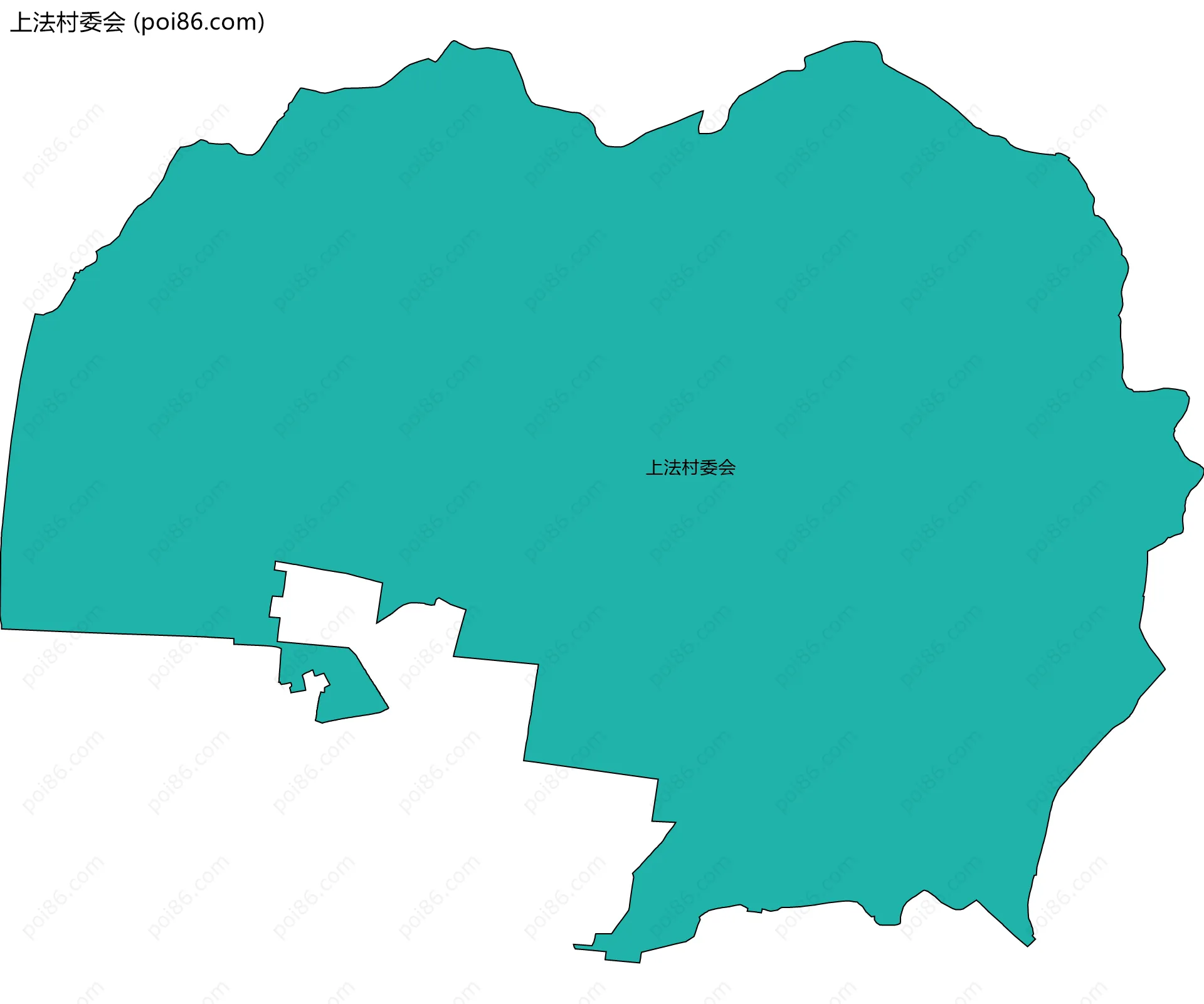 上法村委会边界地图