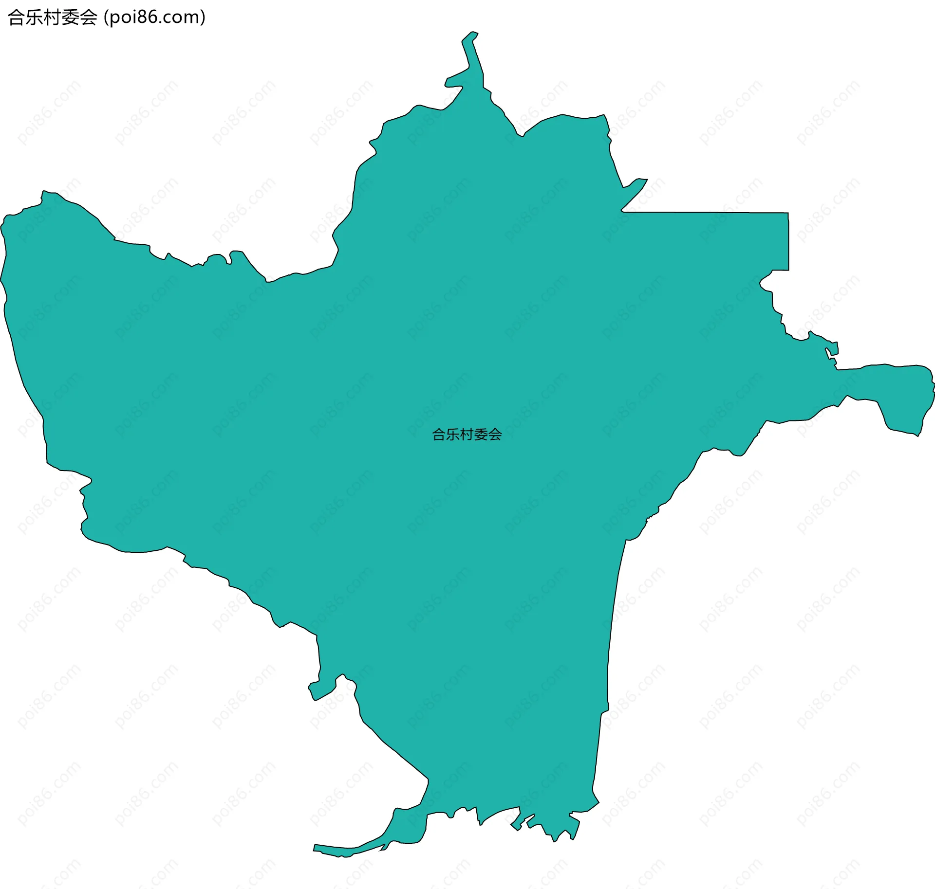 合乐村委会边界地图