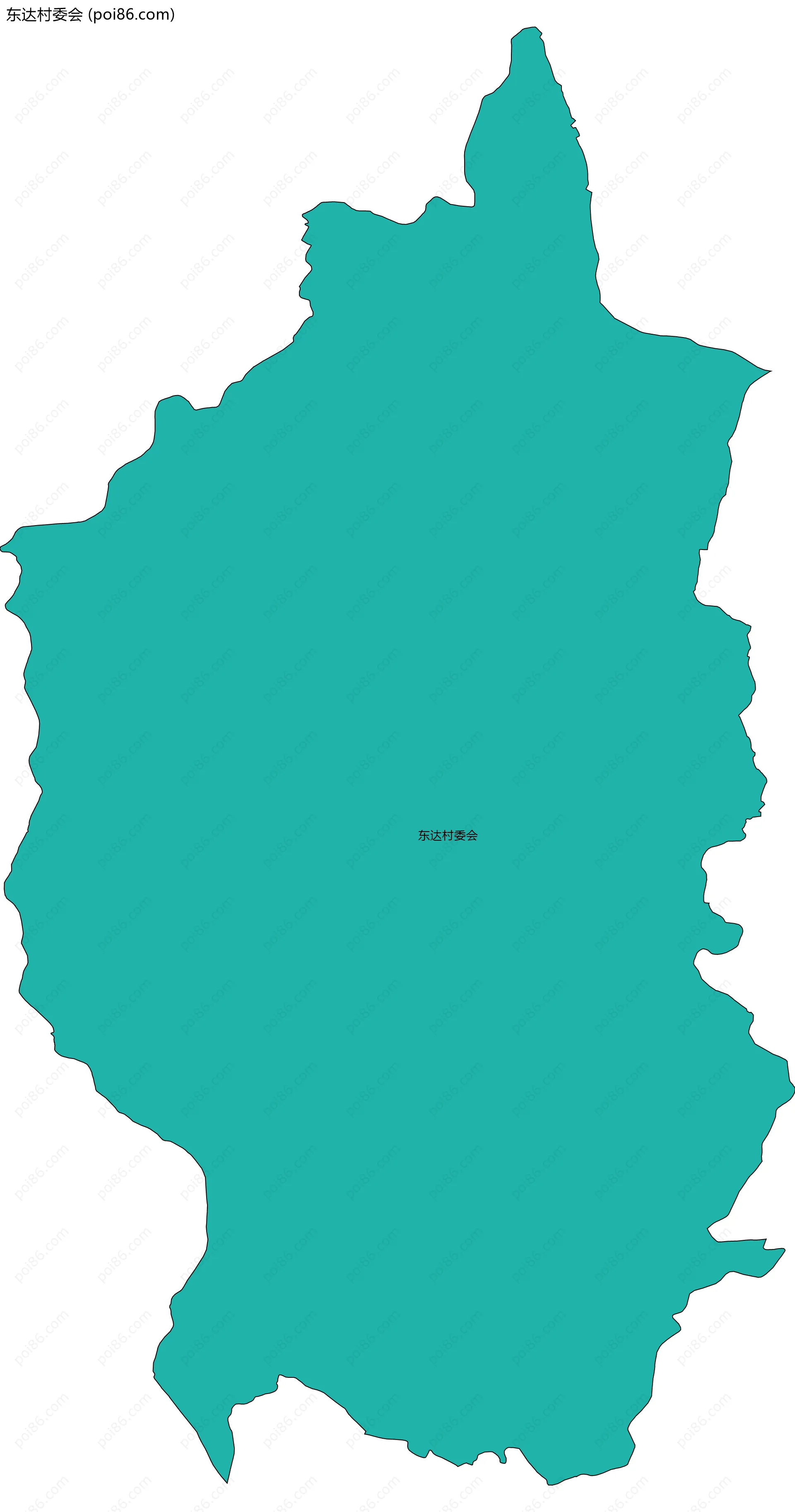 东达村委会边界地图