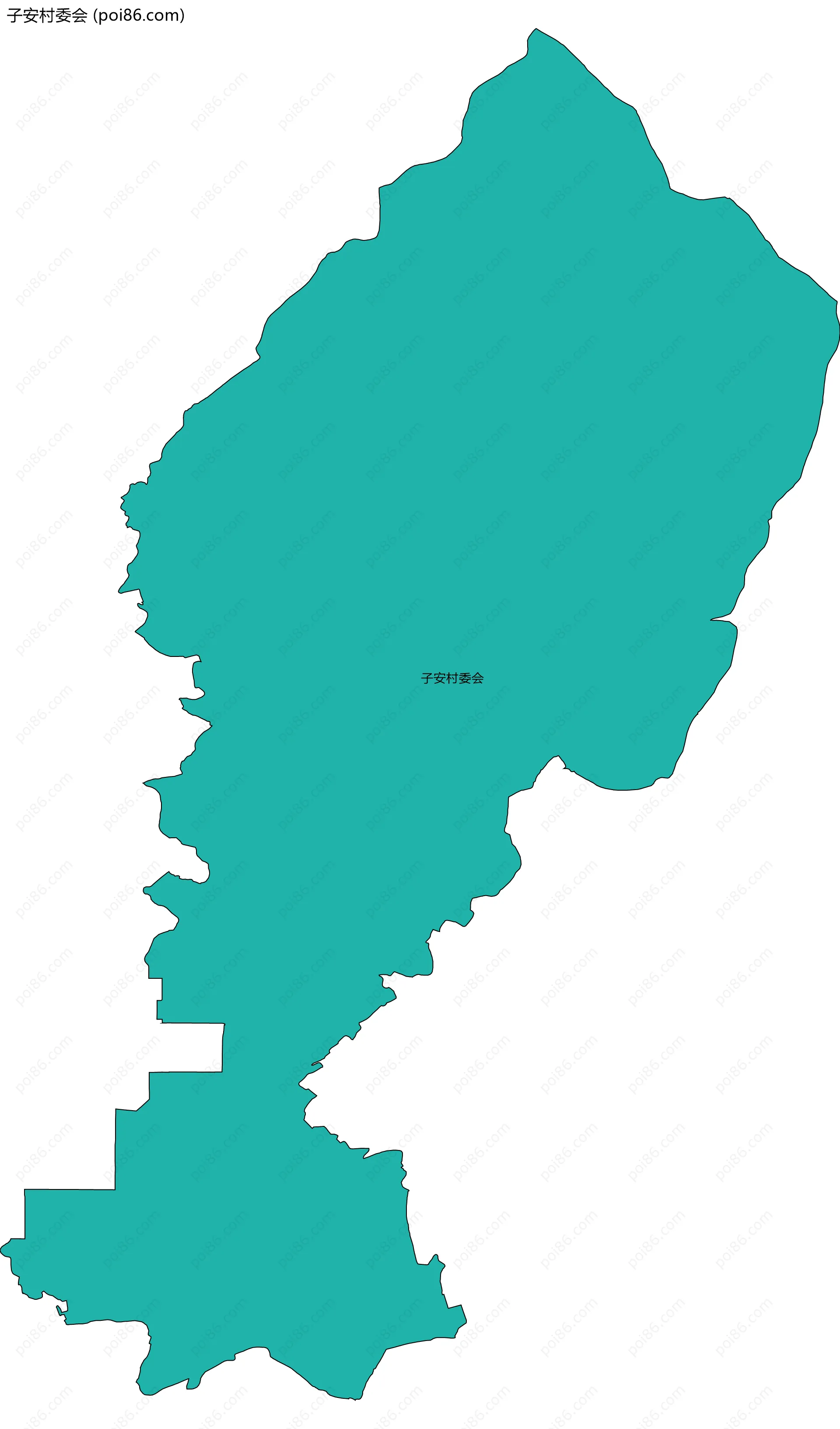 子安村委会边界地图