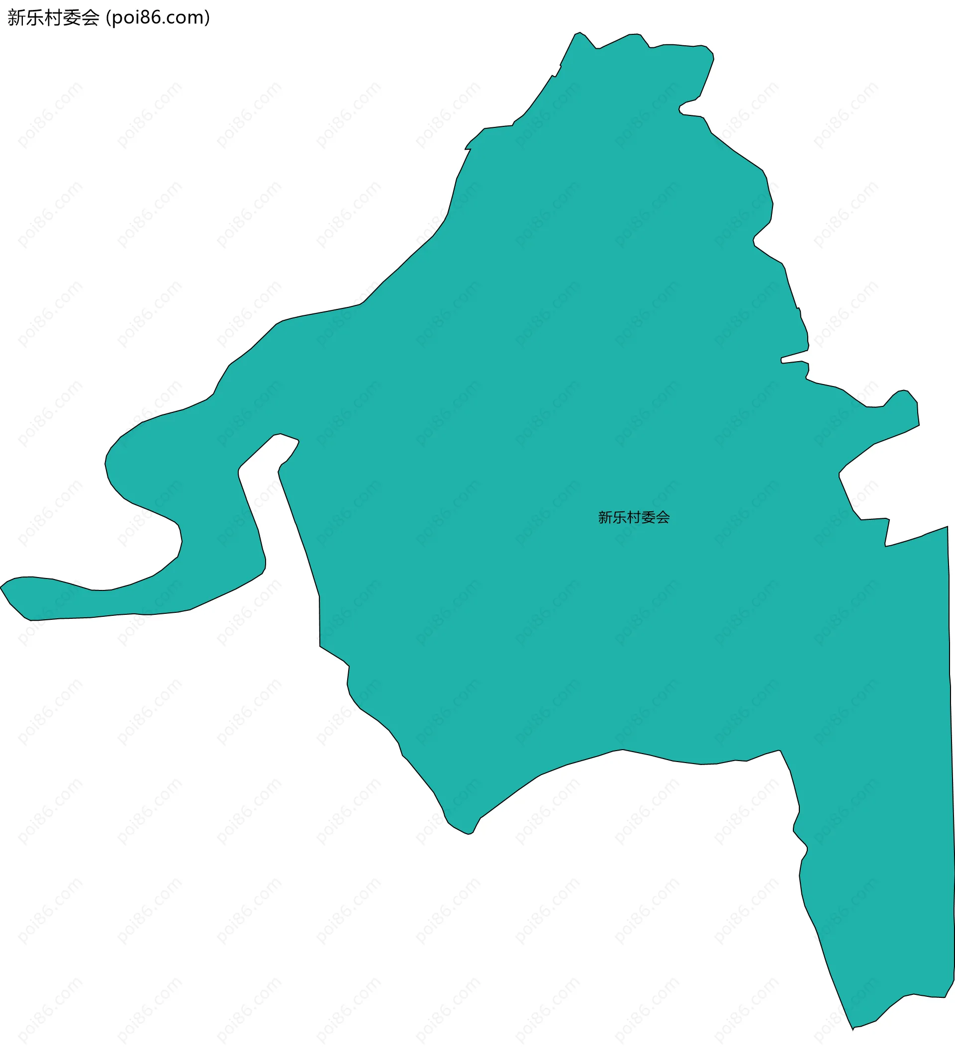 新乐村委会边界地图