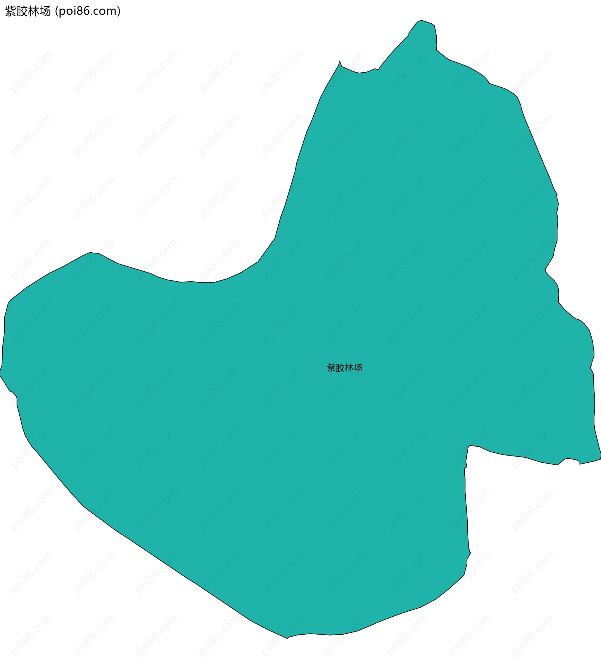 紫胶林场边界地图