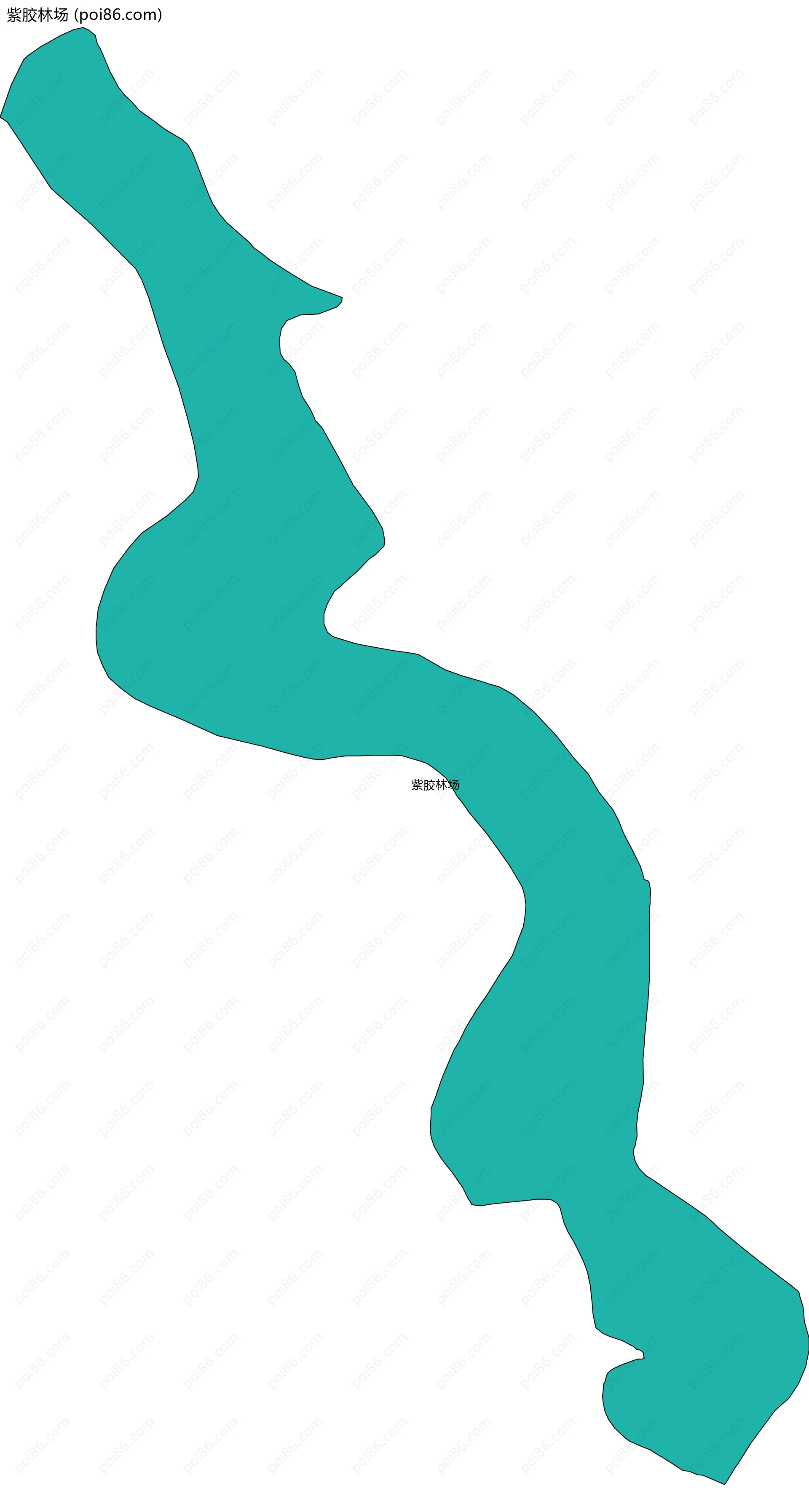 紫胶林场边界地图