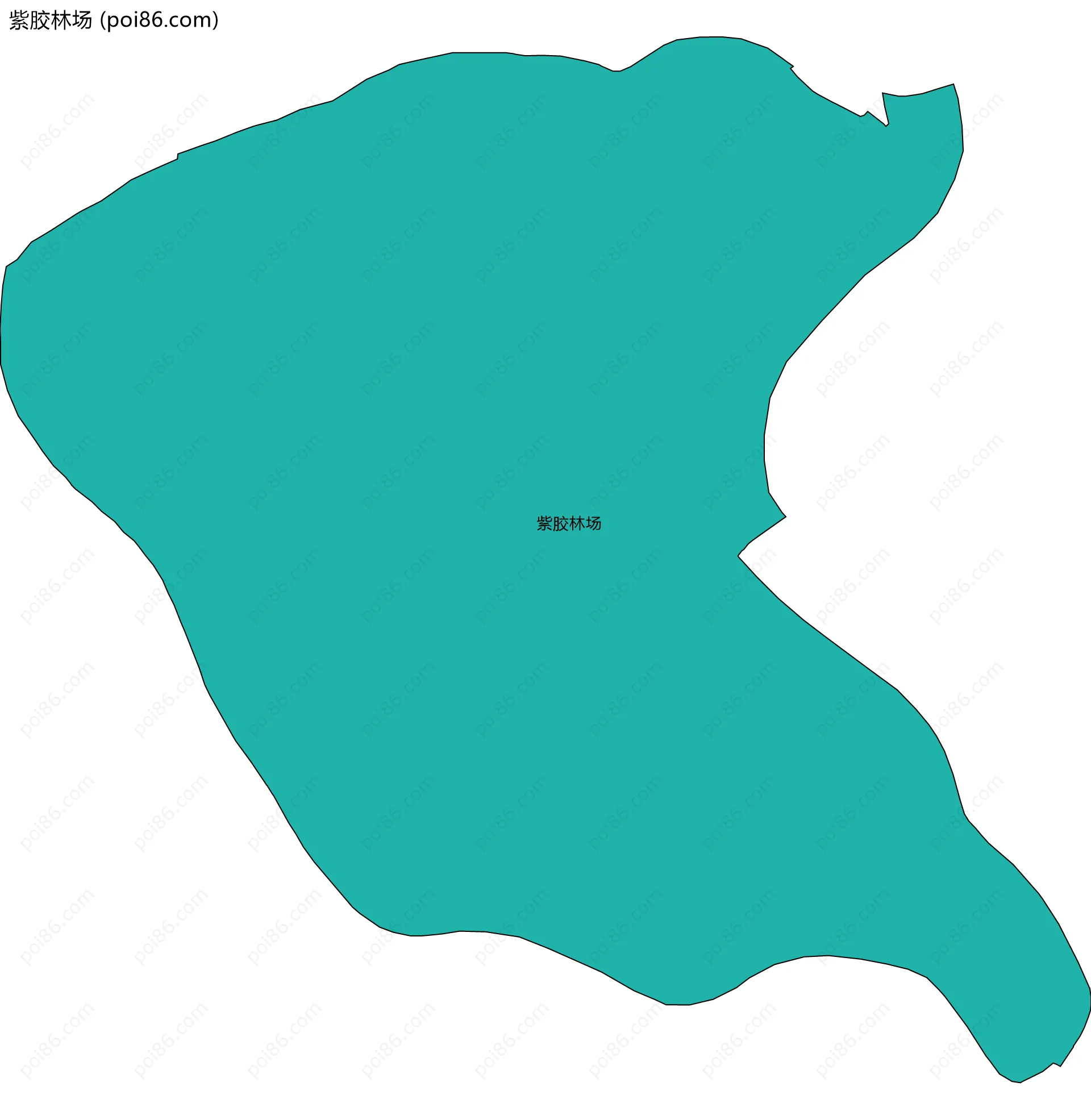 紫胶林场边界地图