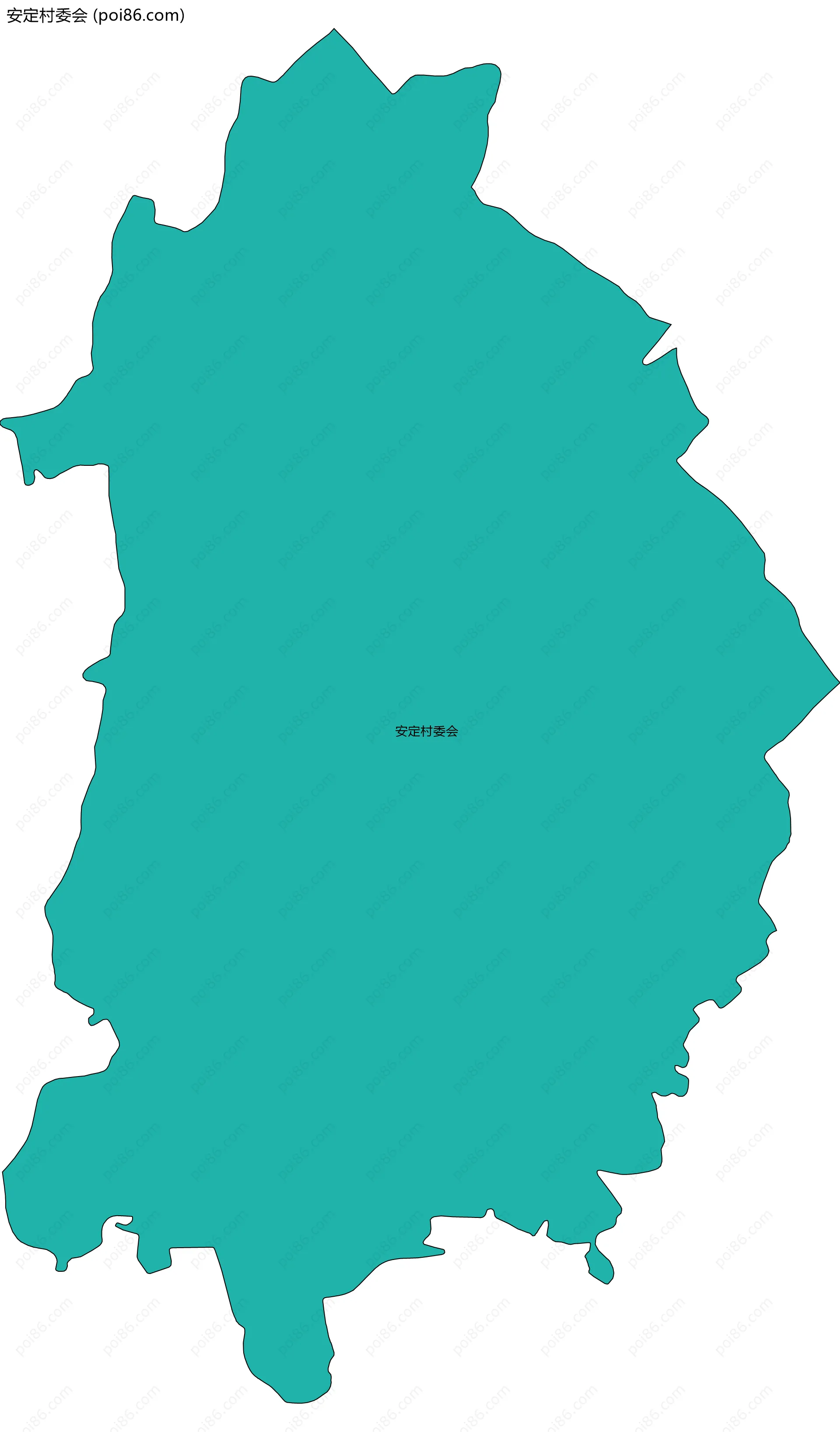 安定村委会边界地图