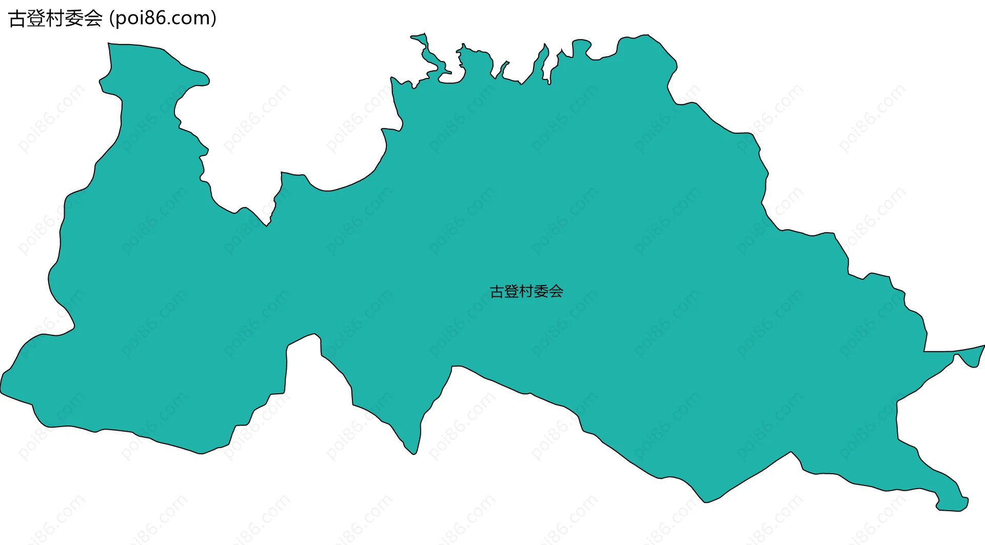 古登村委会边界地图