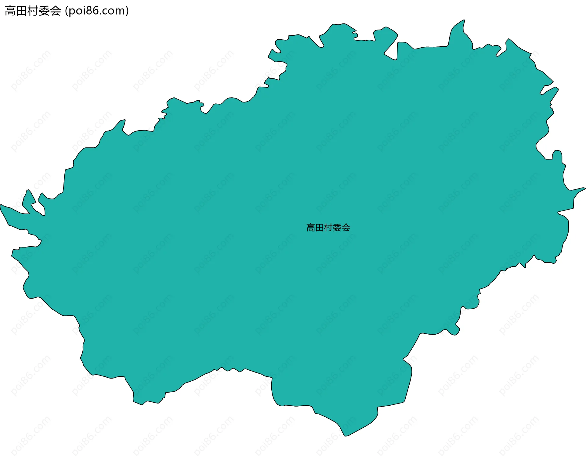 高田村委会边界地图
