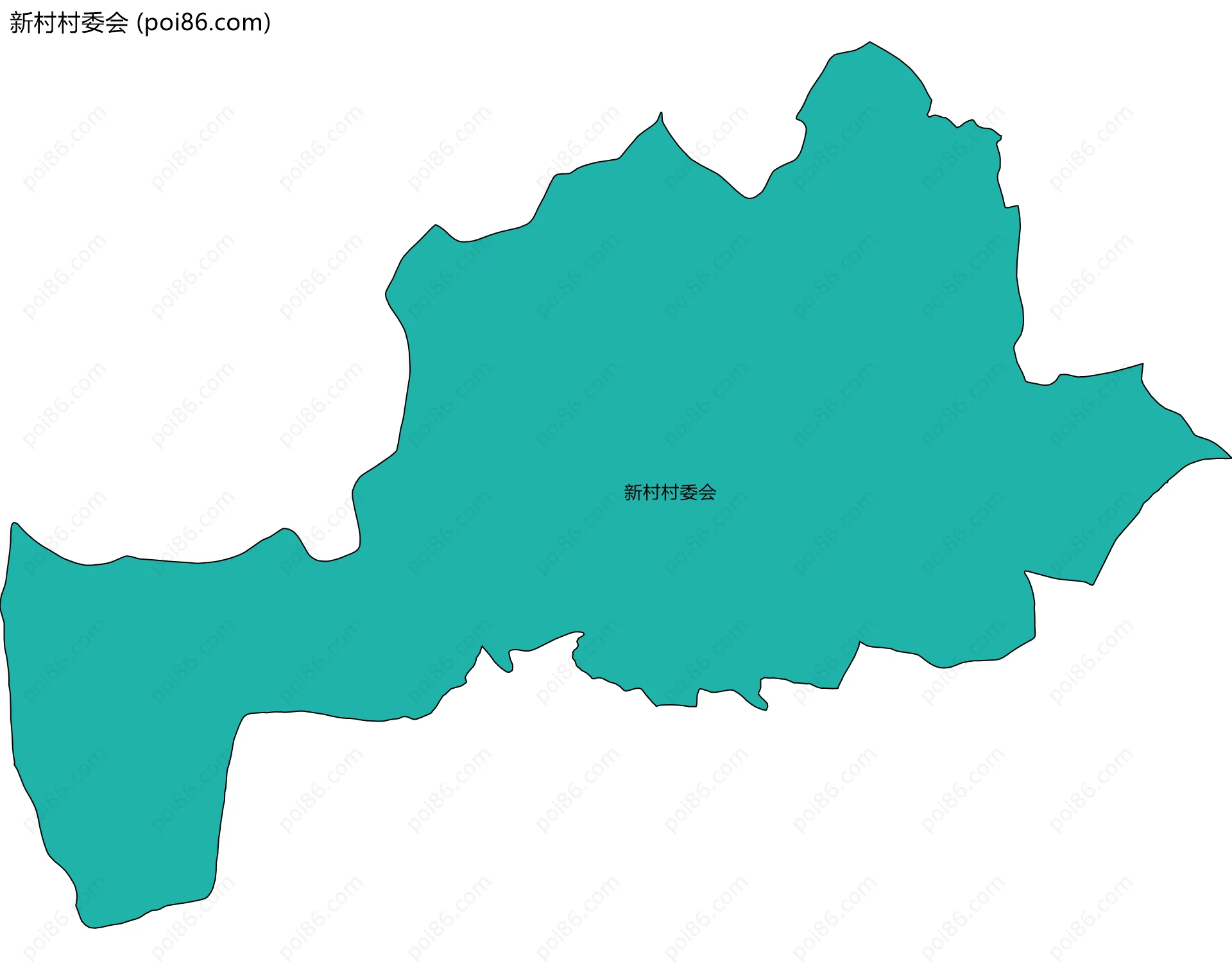 新村村委会边界地图