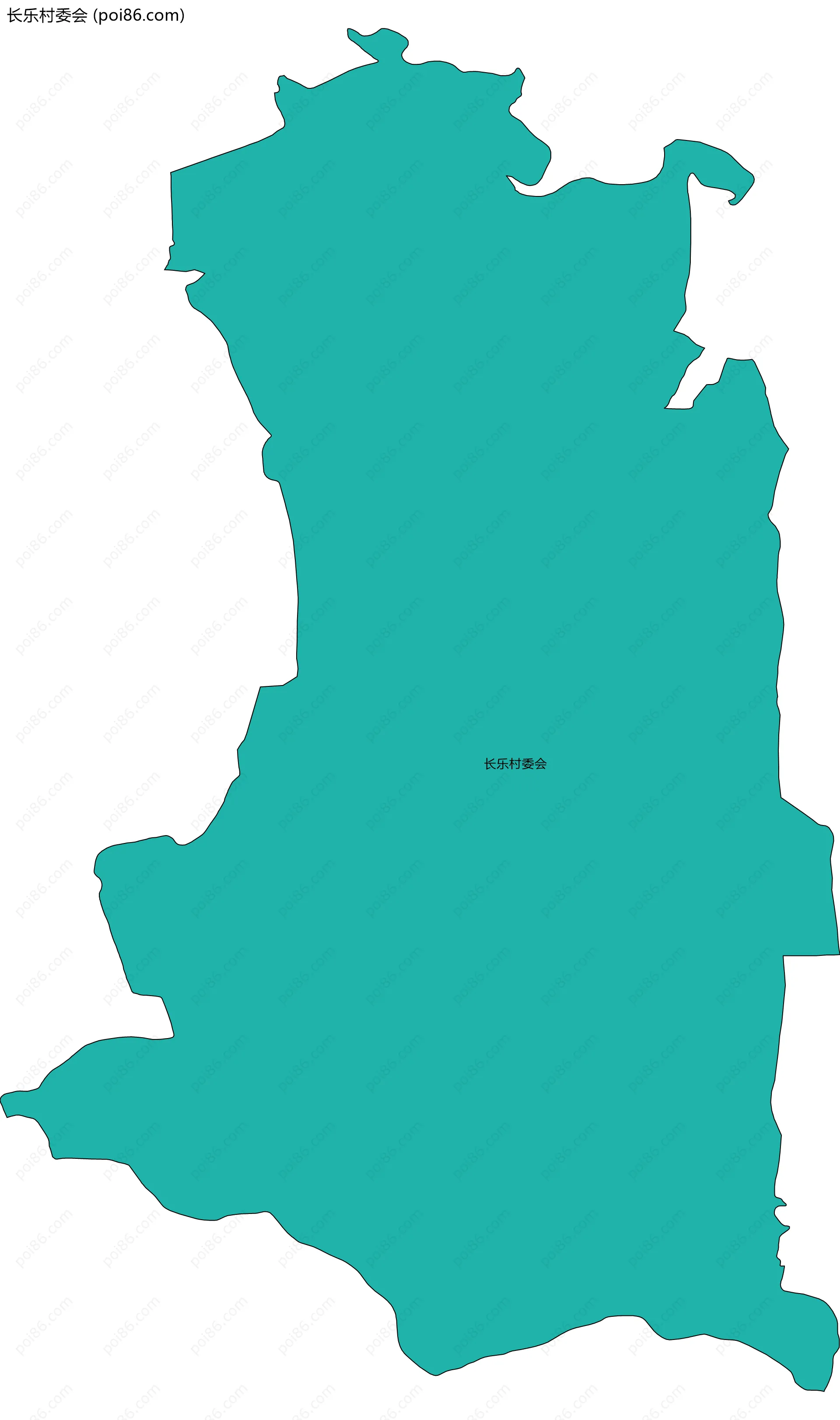 长乐村委会边界地图