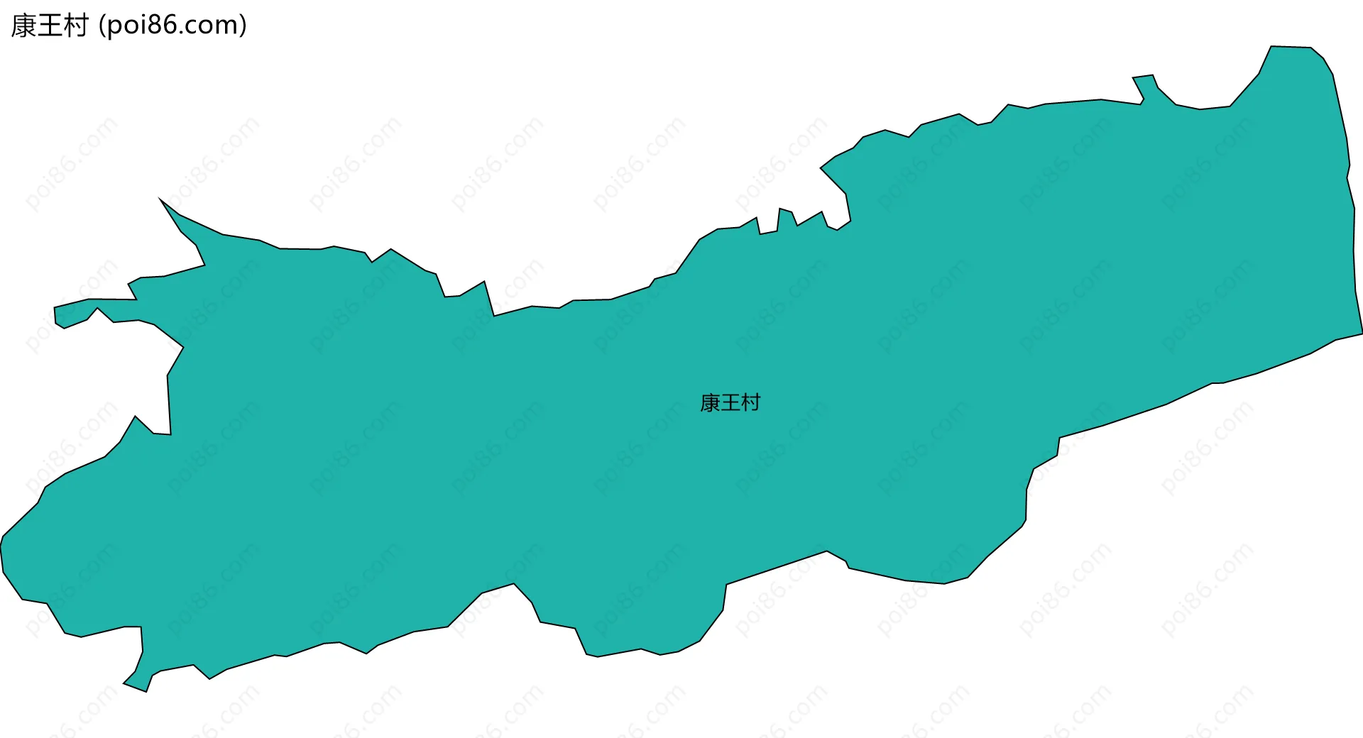 康王村边界地图