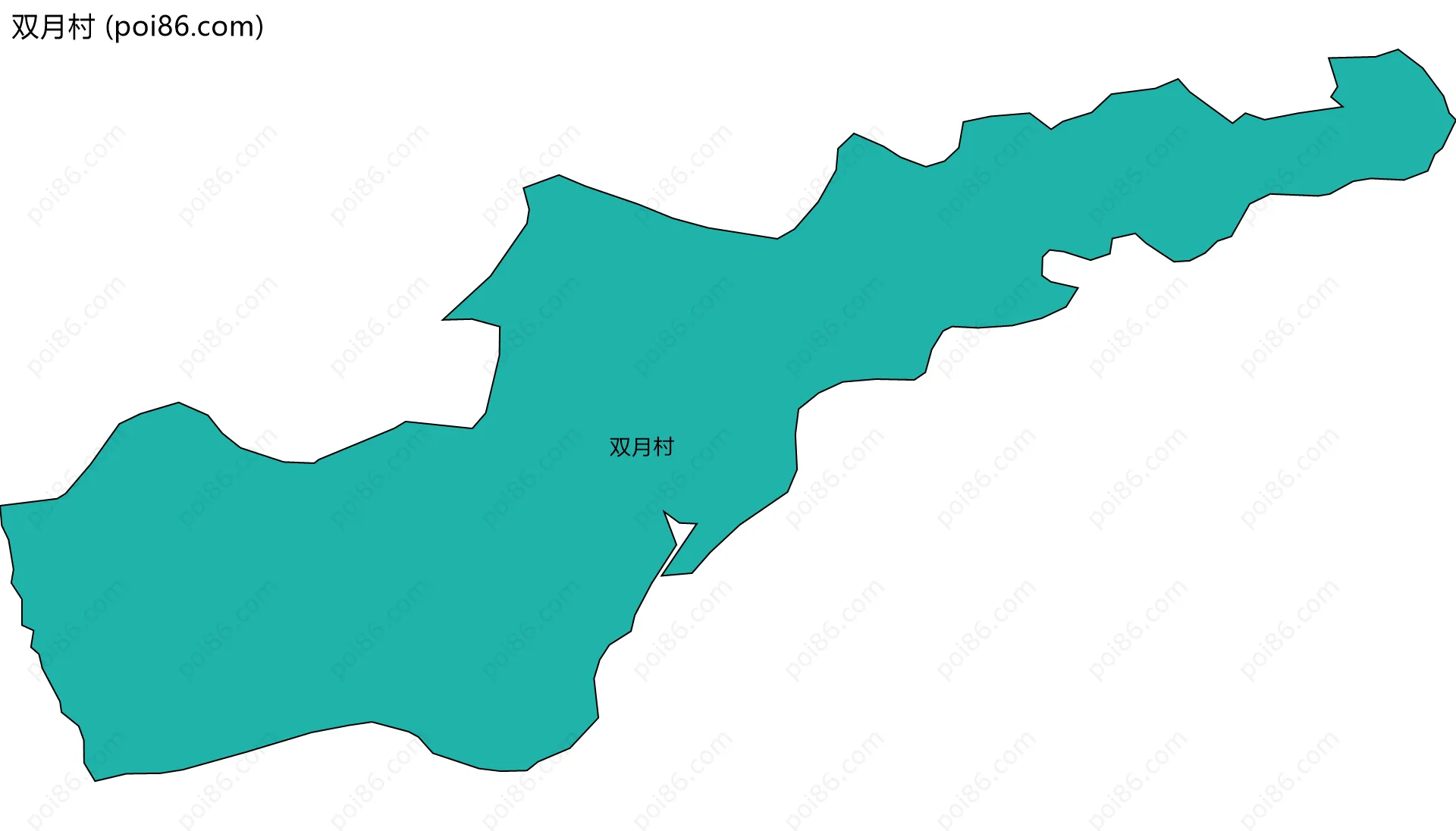 双月村边界地图