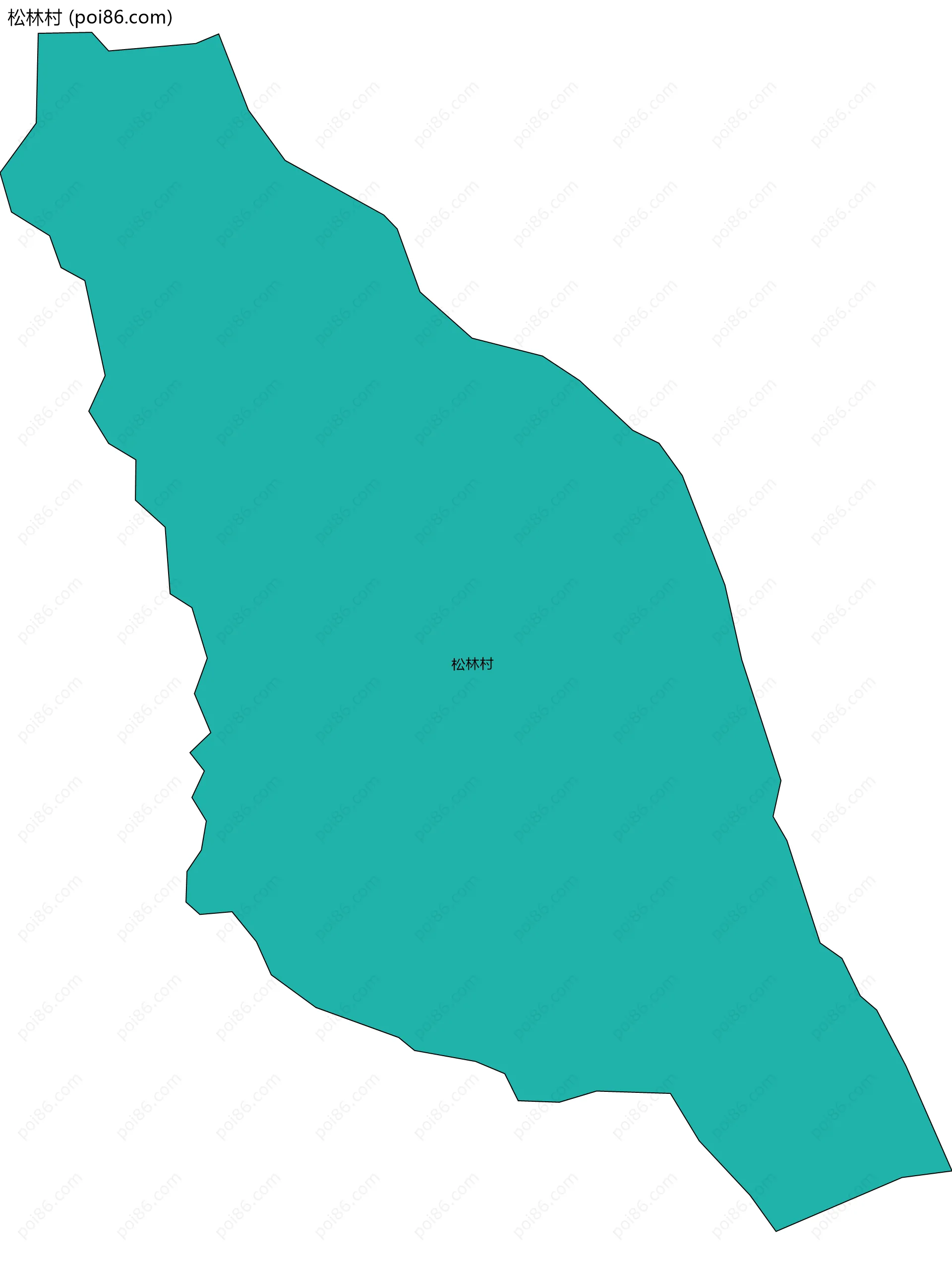 松林村边界地图