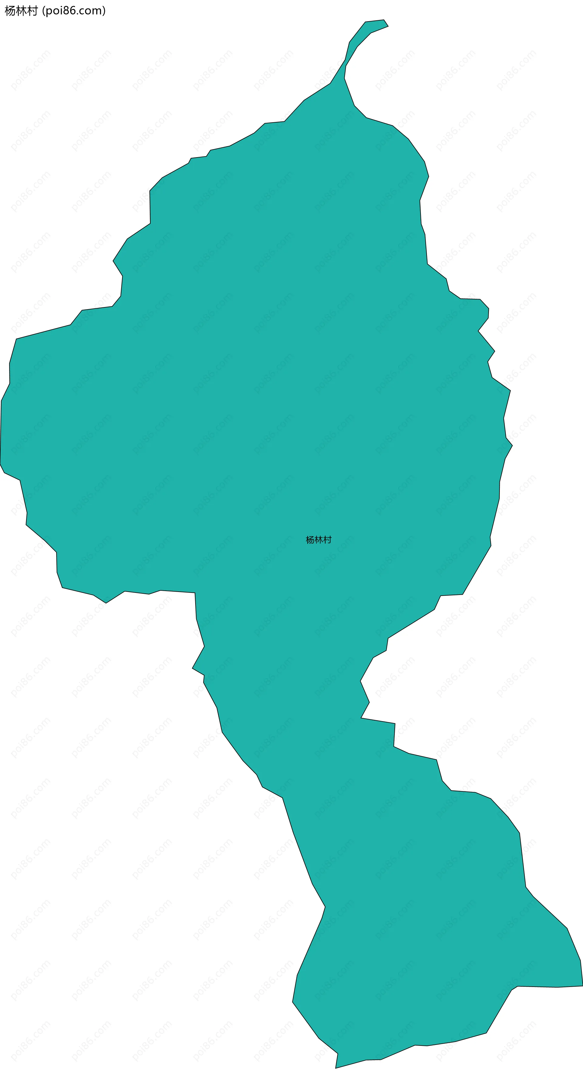 杨林村边界地图