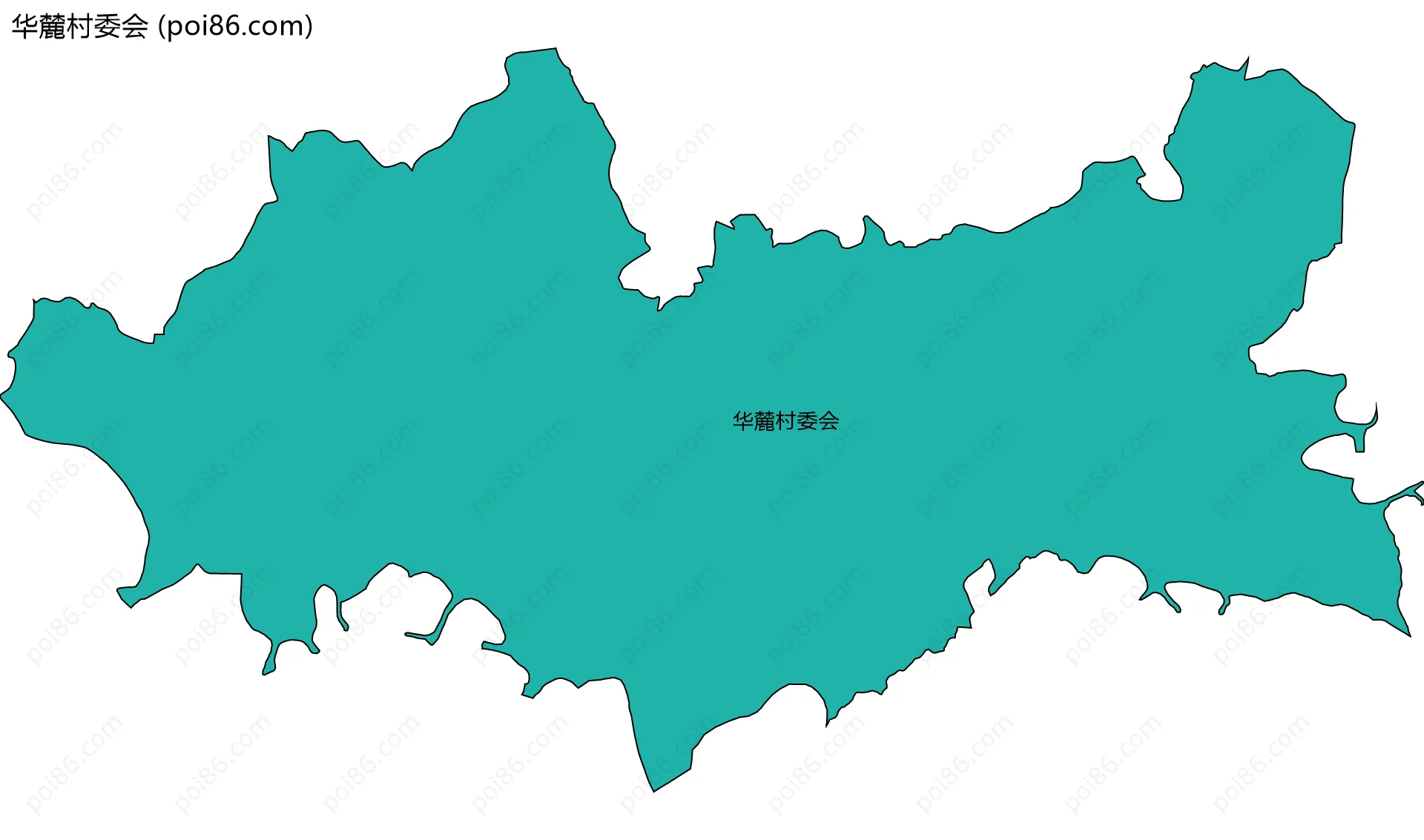 华麓村委会边界地图