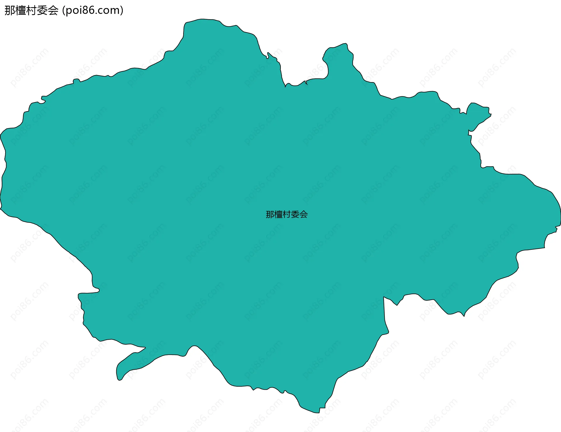 那檀村委会边界地图